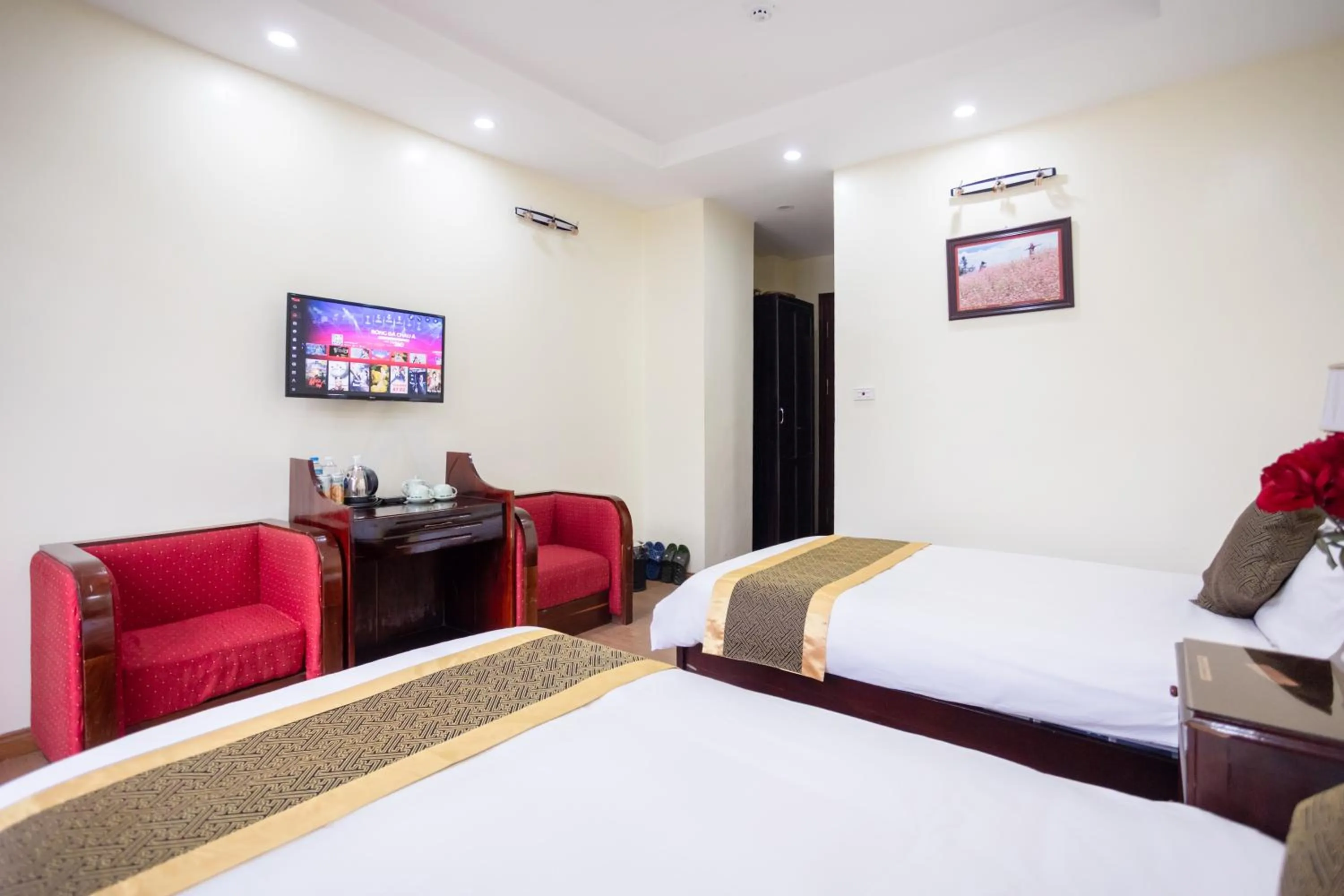 Bedroom, Bed in Sao Mai Bac Ha Hotel