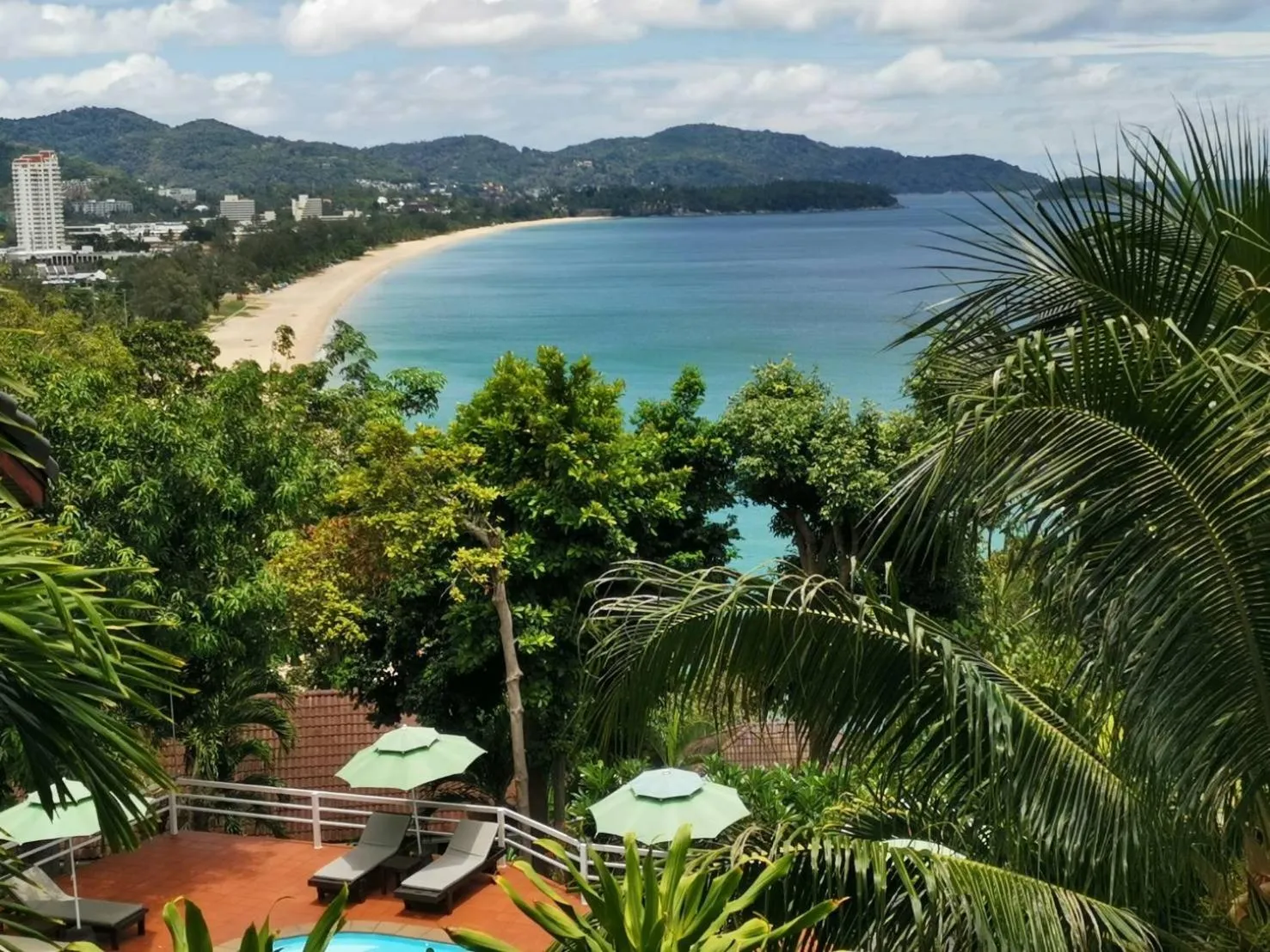 Bird's eye view in On The Hill Karon Resort