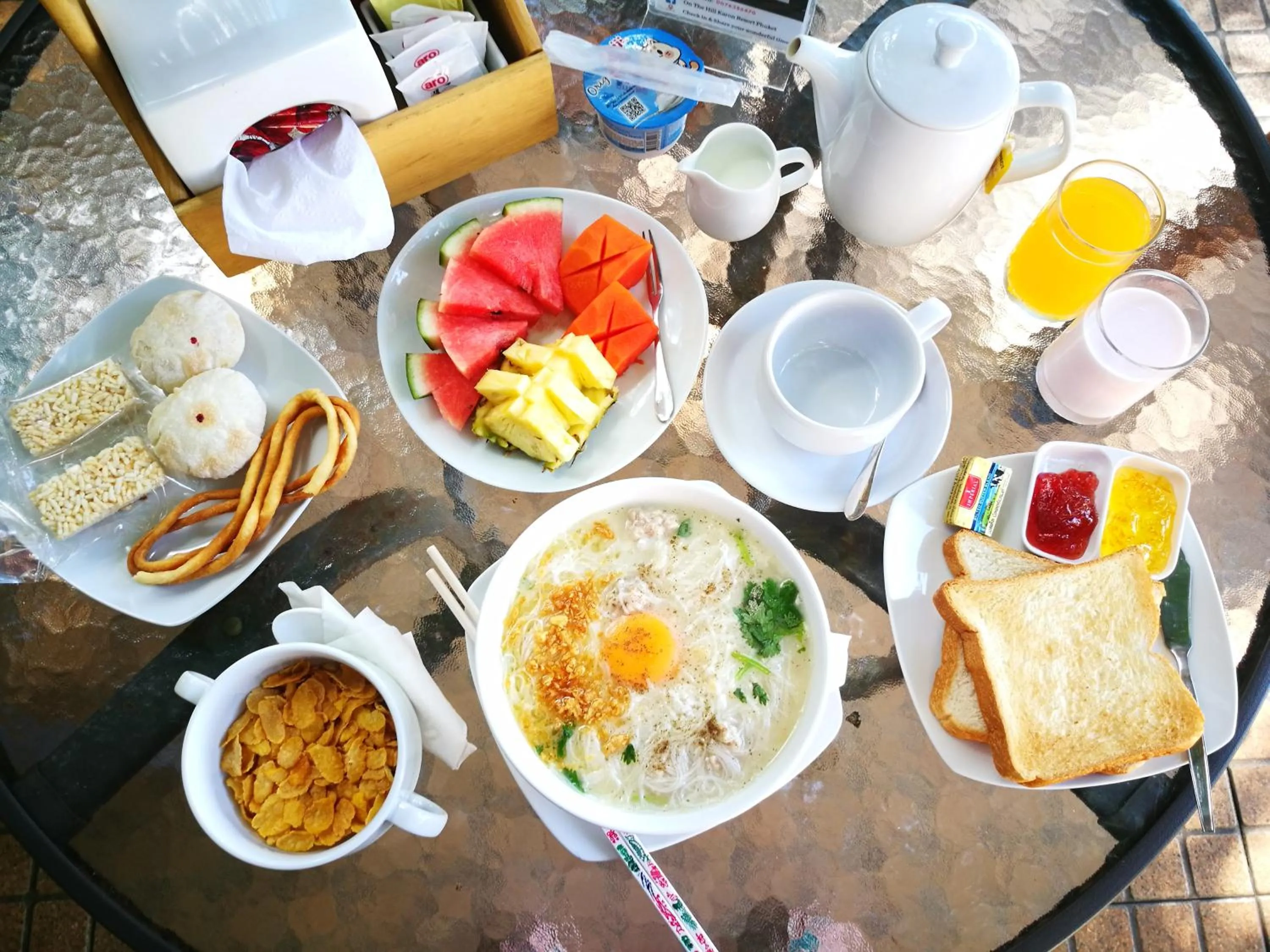 Breakfast in On The Hill Karon Resort