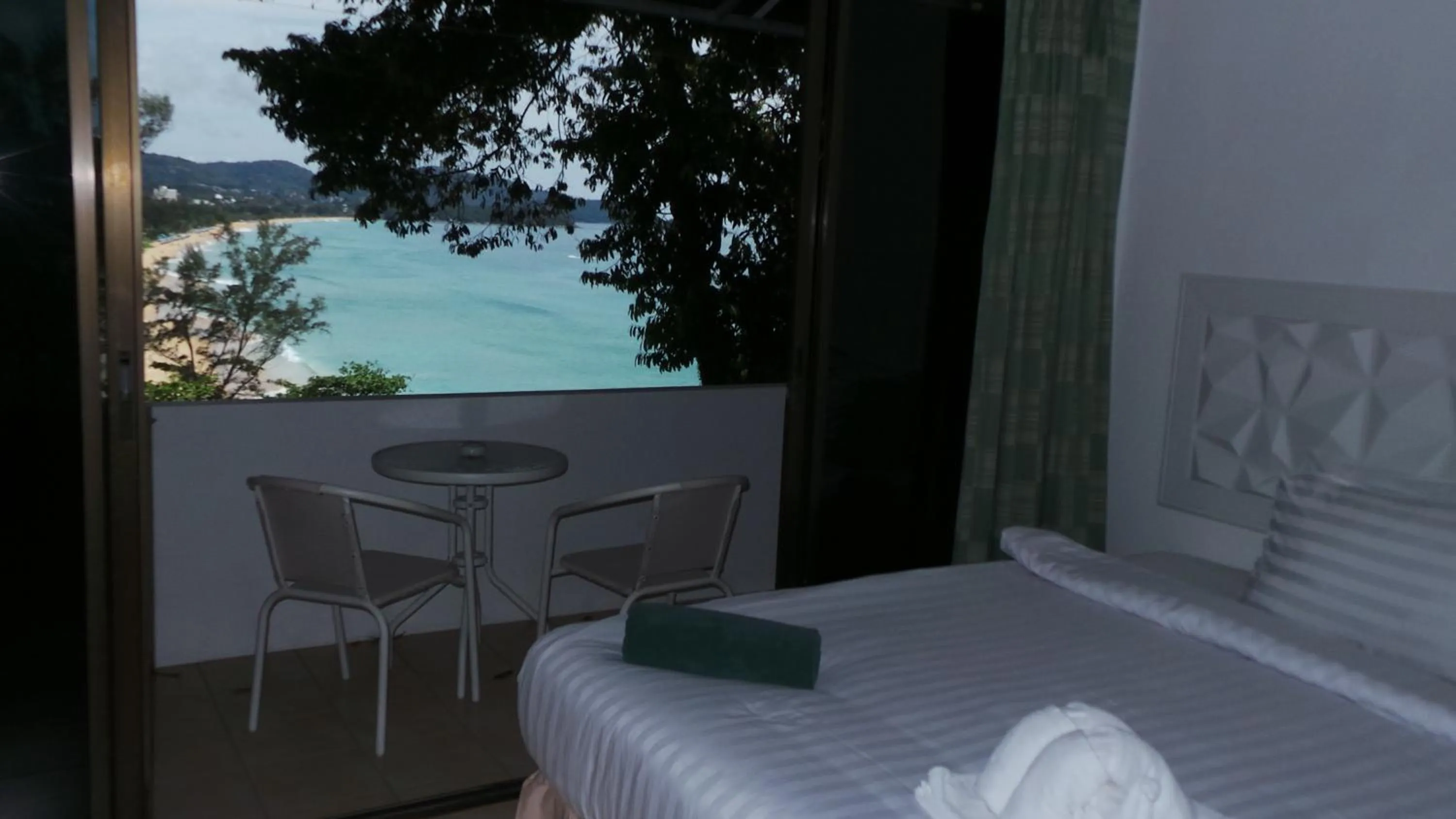 Bedroom, Bed in On The Hill Karon Resort