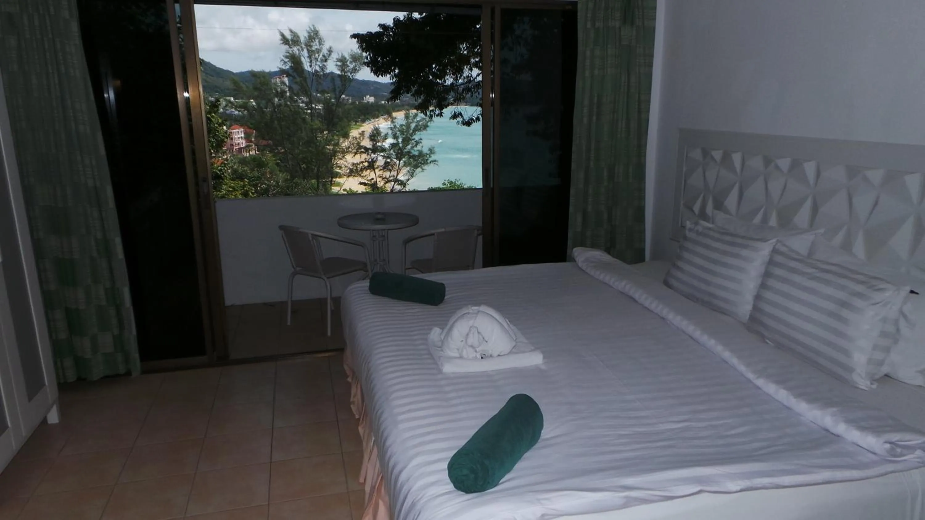 Bedroom, Bed in On The Hill Karon Resort