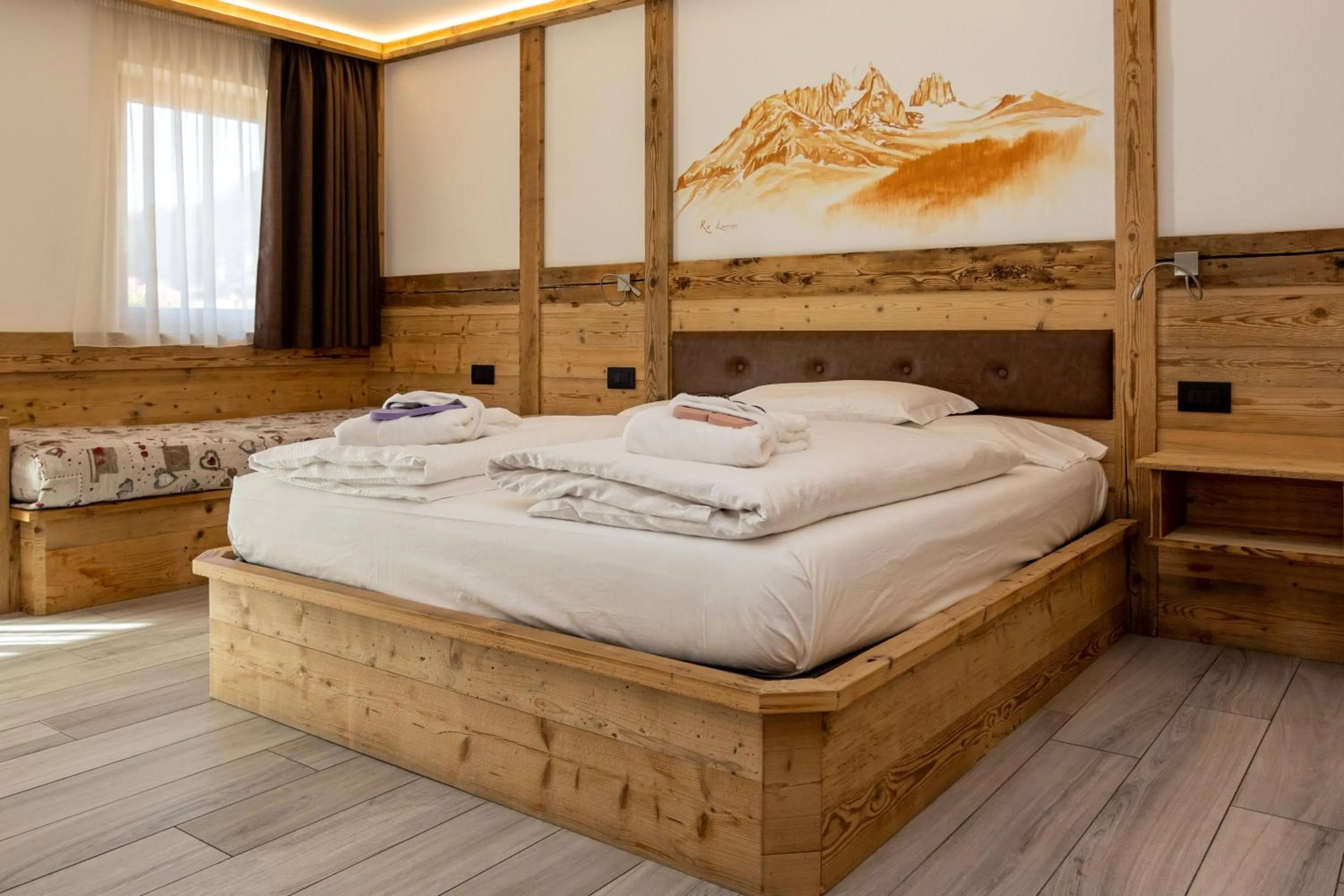 Bed in Wellness Hotel Dolomia