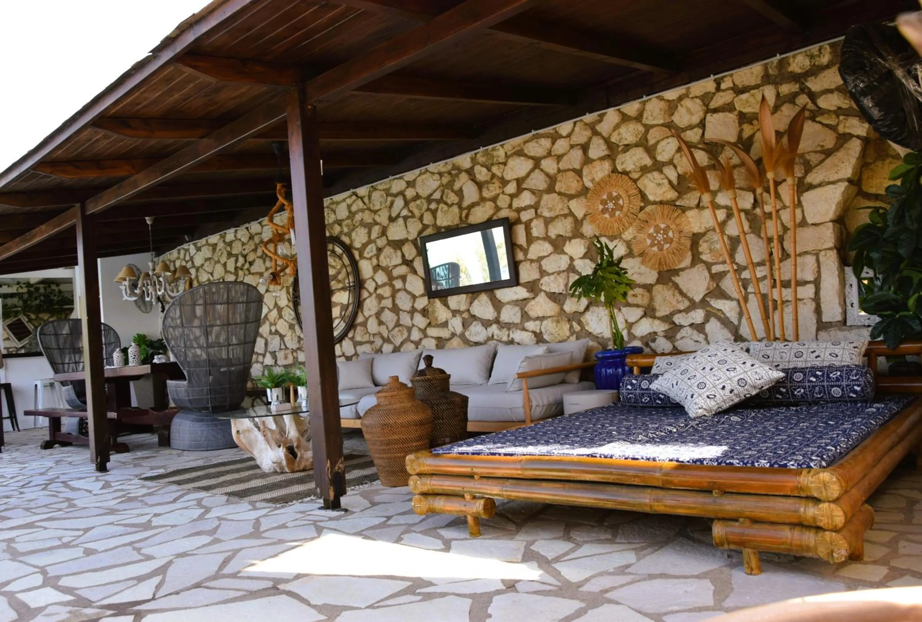Seating area in Luxury Villa Athina
