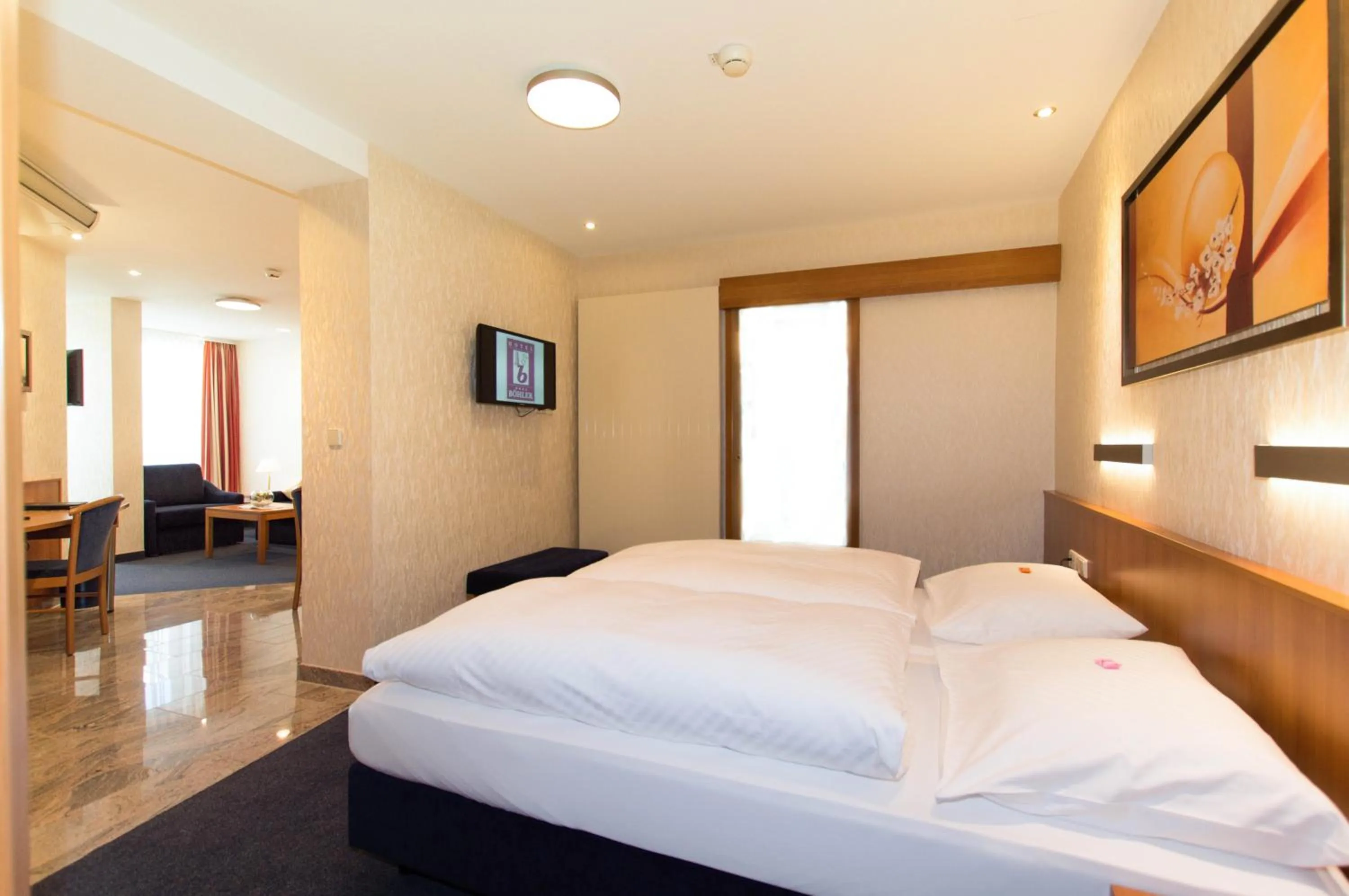 Bed in Hotel Boehler