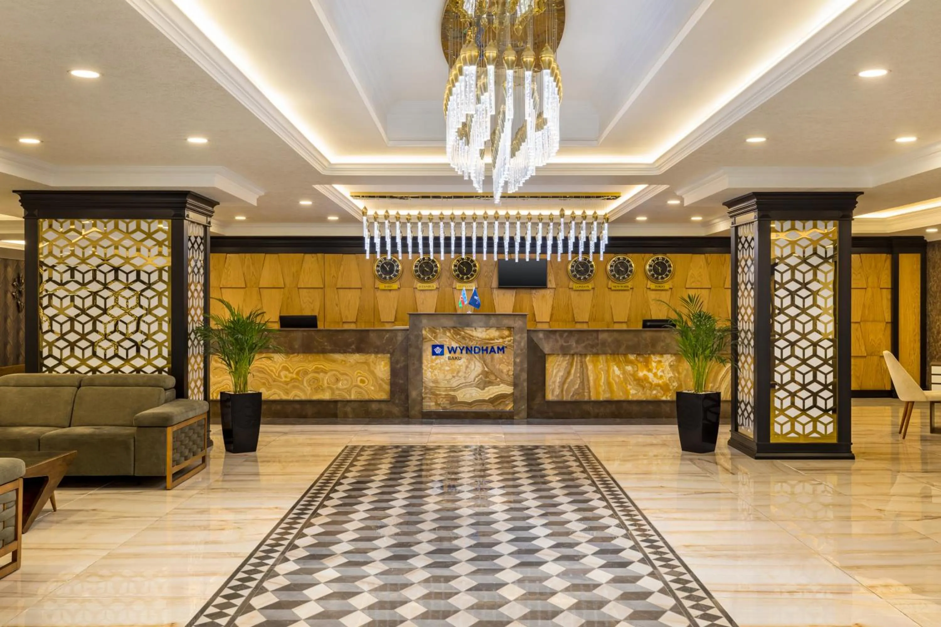 Lobby or reception in Wyndham Baku