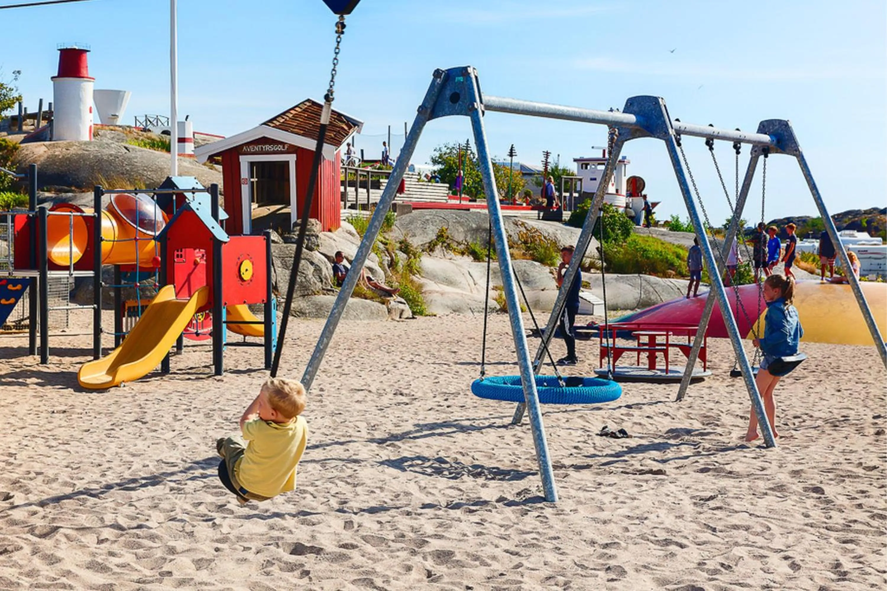 Children play ground in First Camp Solvik-Kungshamn
