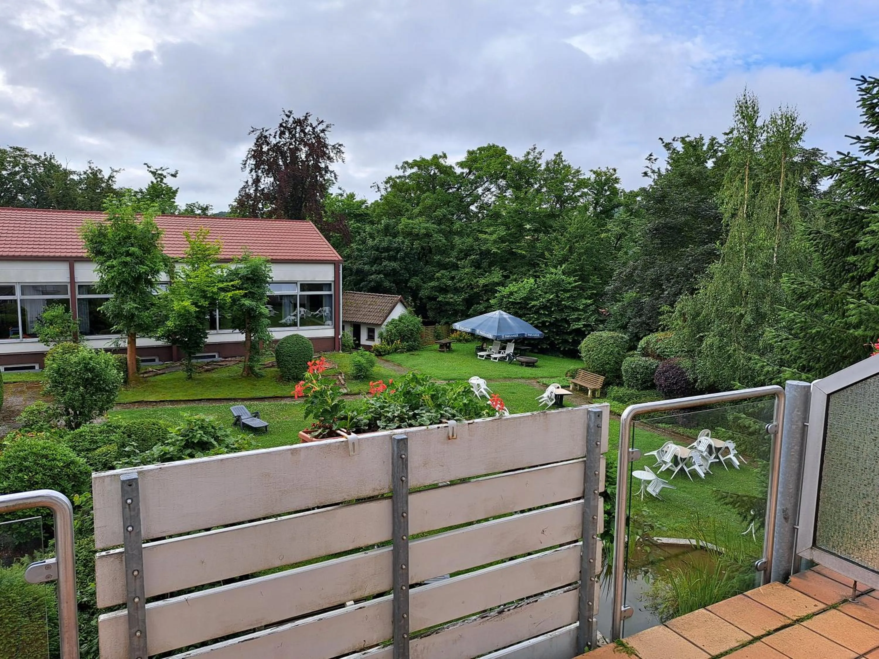 Garden view in Aktivhotel Heikenberg in Bad Lauterberg