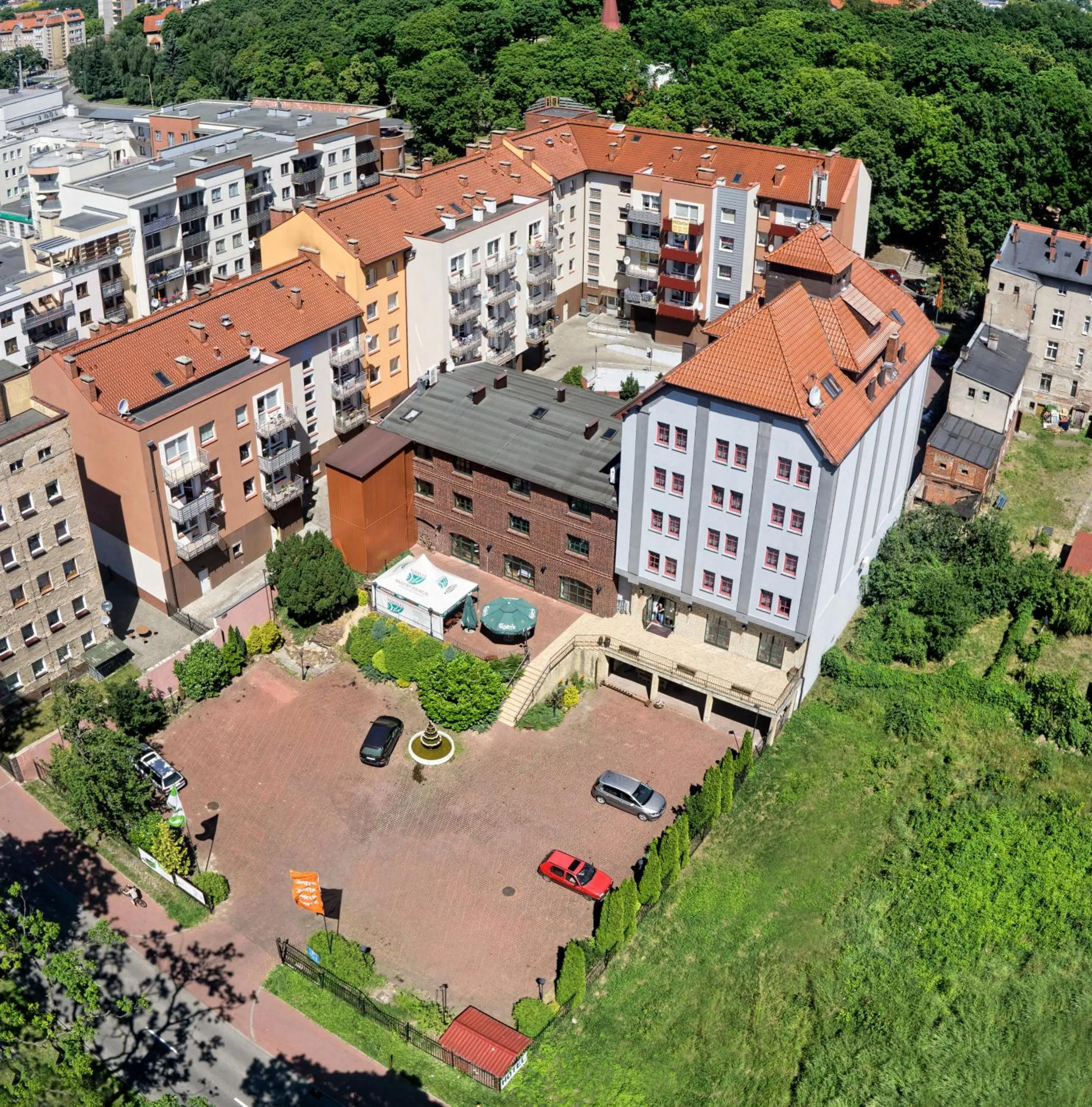 Bird's eye view in Hotel Spichlerz