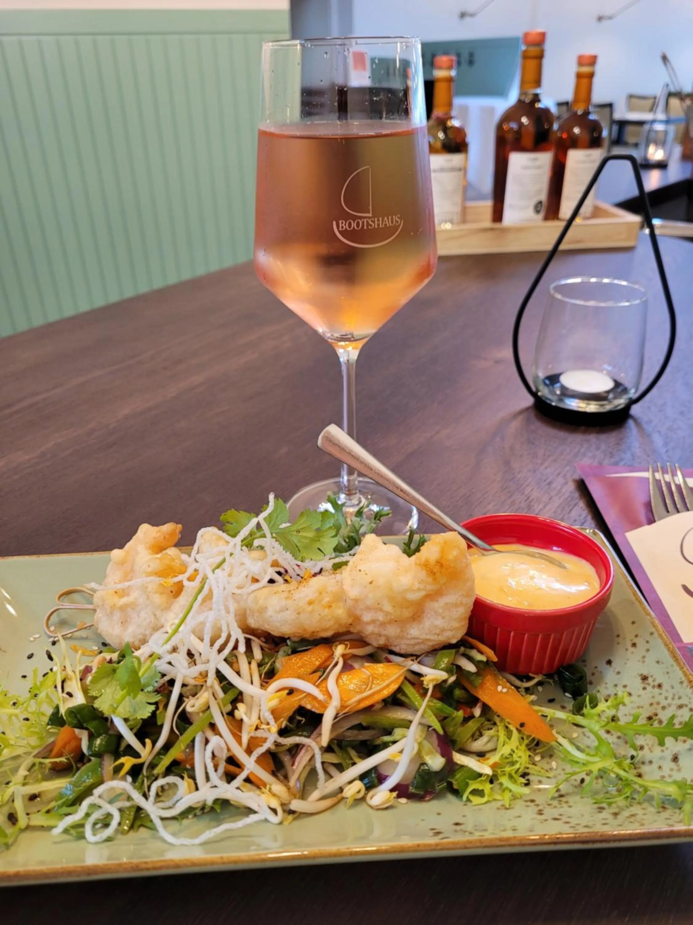 Food and drinks in Hotel Restaurant Bootshaus