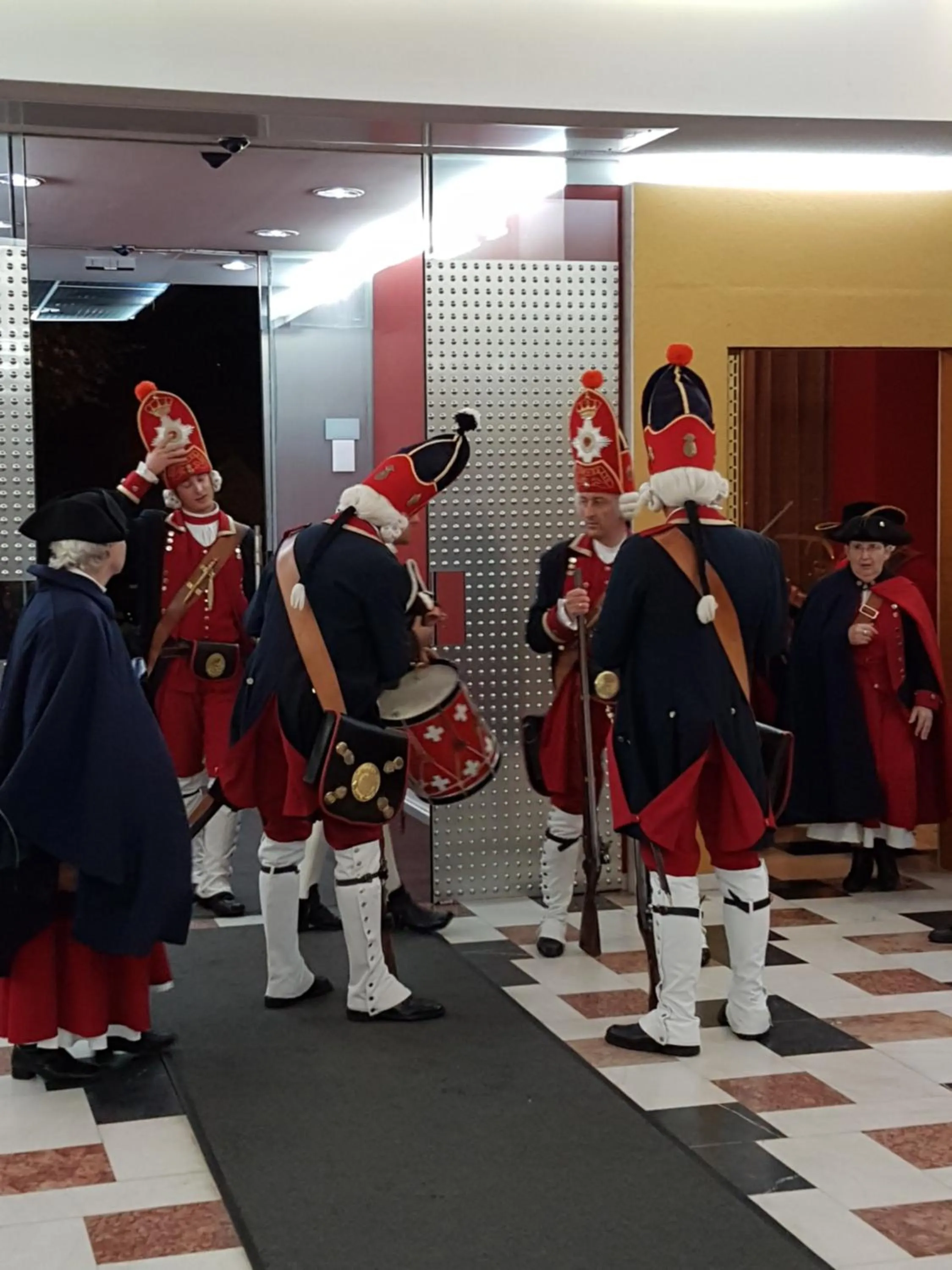 group of guests in Hotel Central