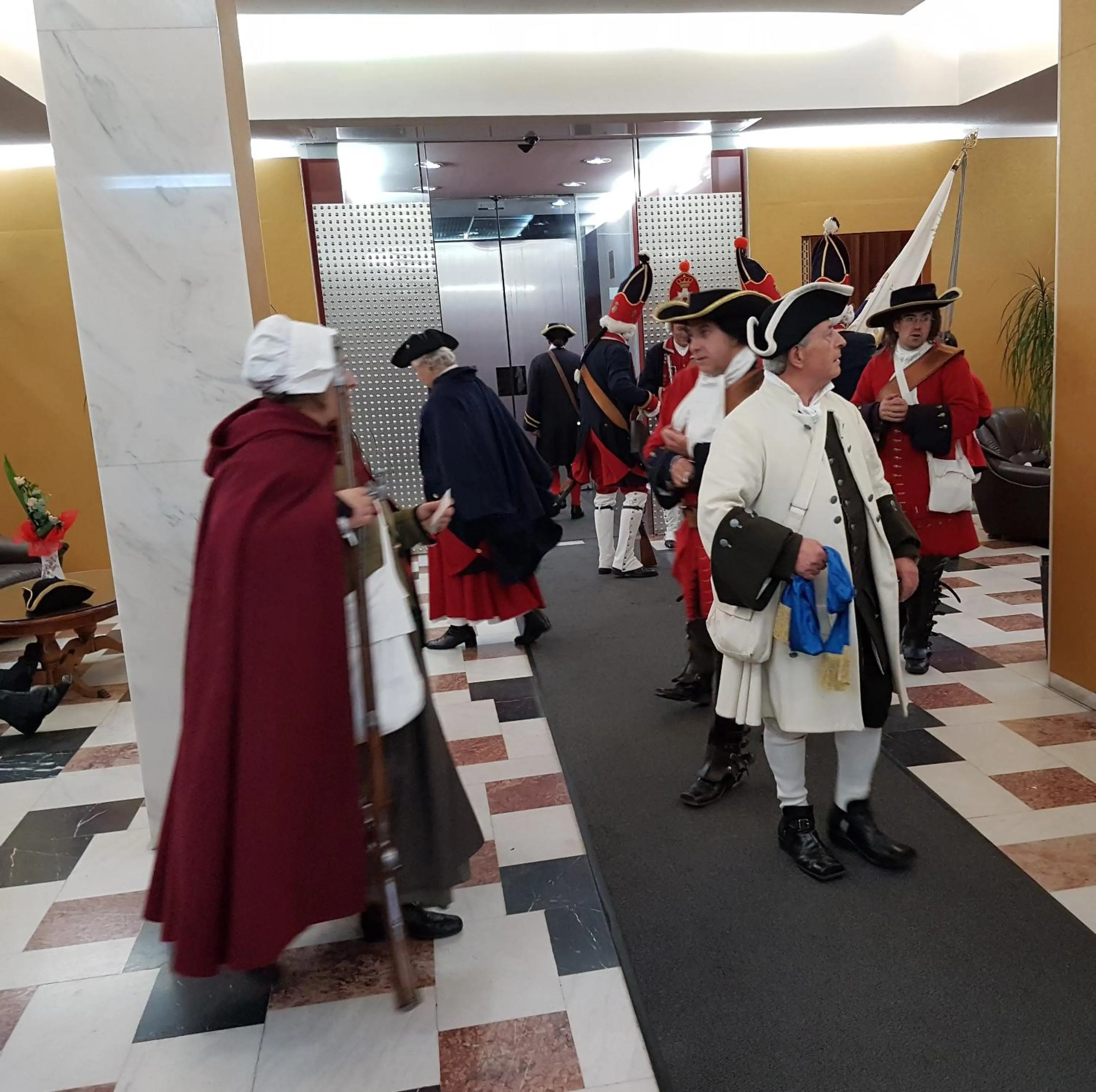 group of guests in Hotel Central