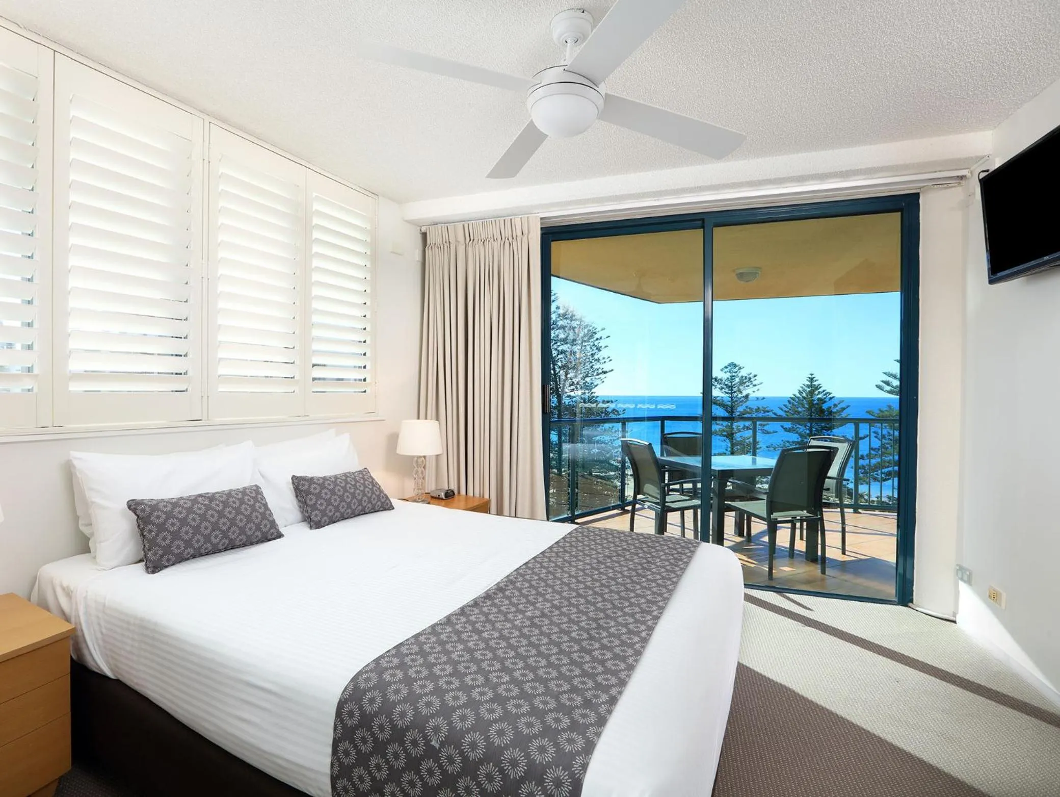 Bed in Peninsular Beachfront Resort