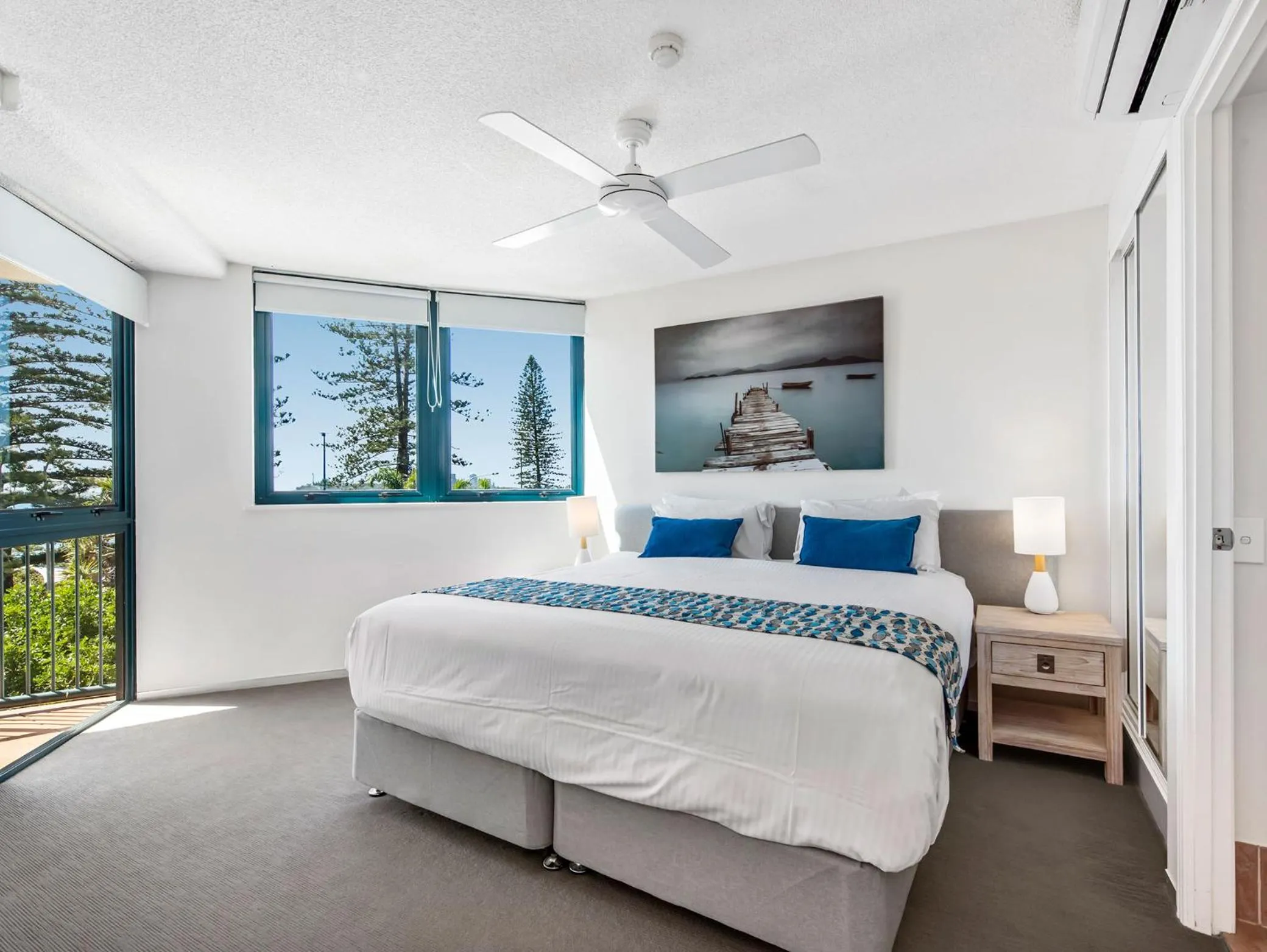 Bed in Peninsular Beachfront Resort