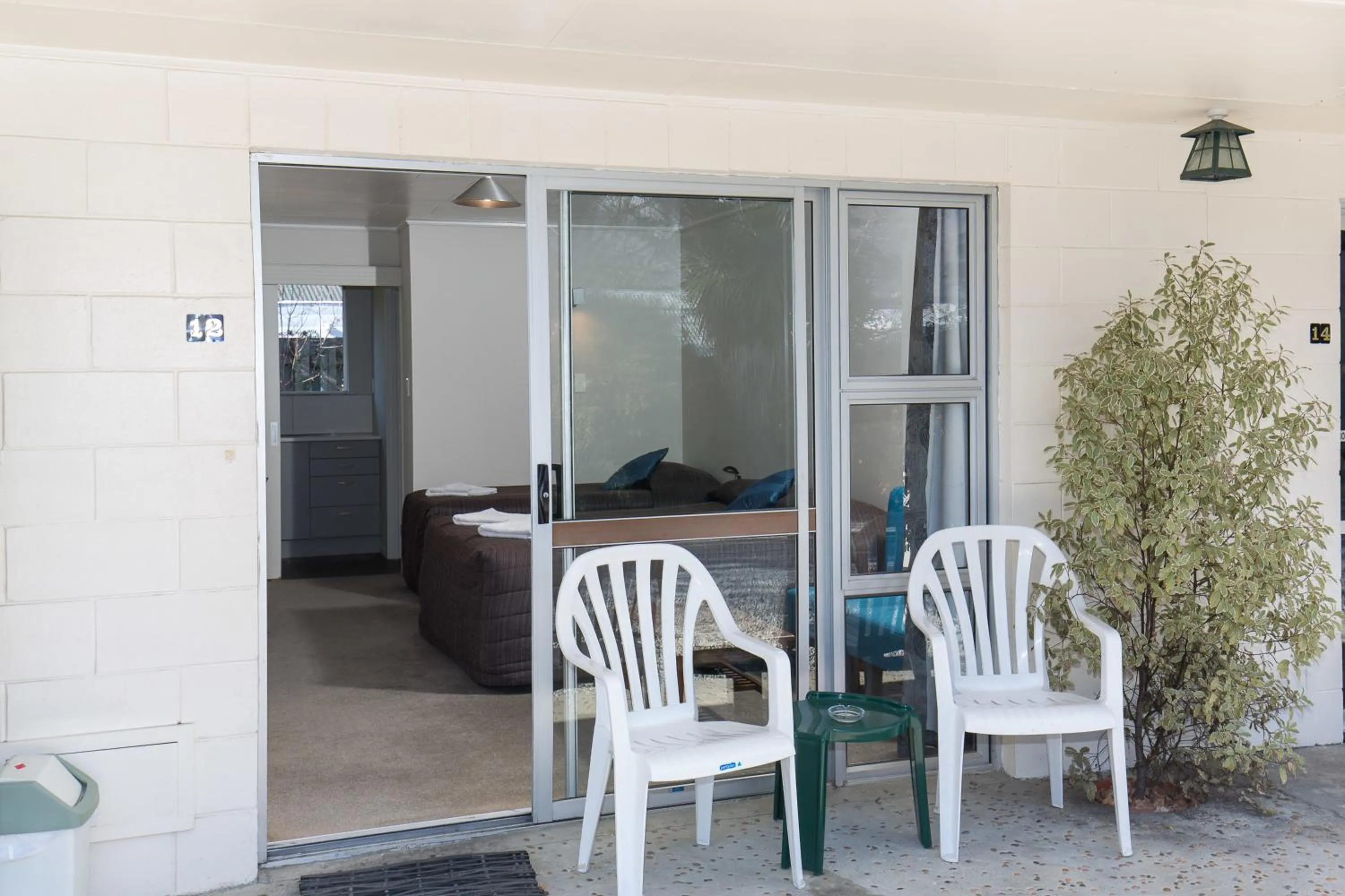 Patio in Alpine Motel