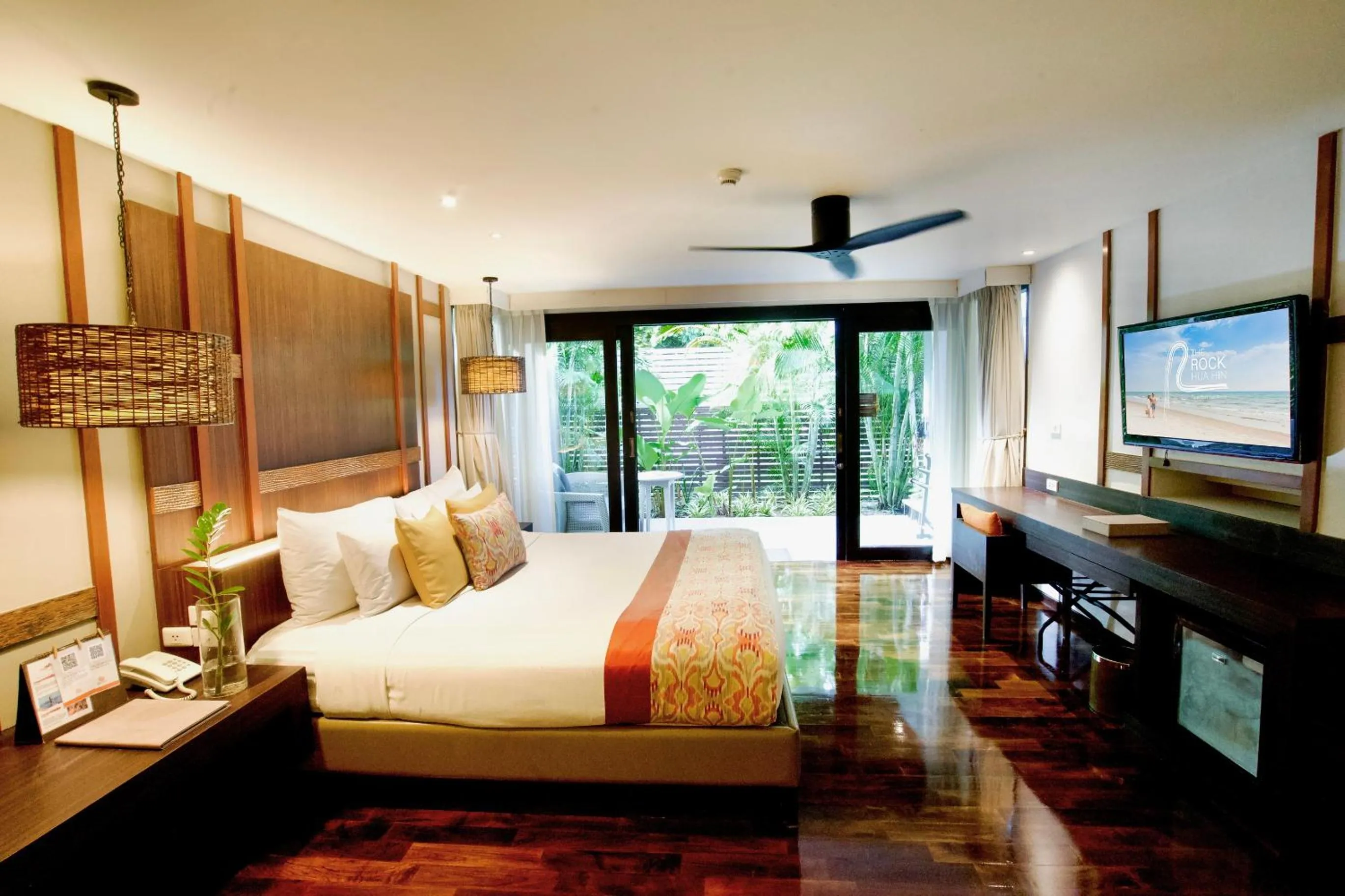 Photo of the whole room, Bed in The Rock Hua Hin Beachfront Spa Resort