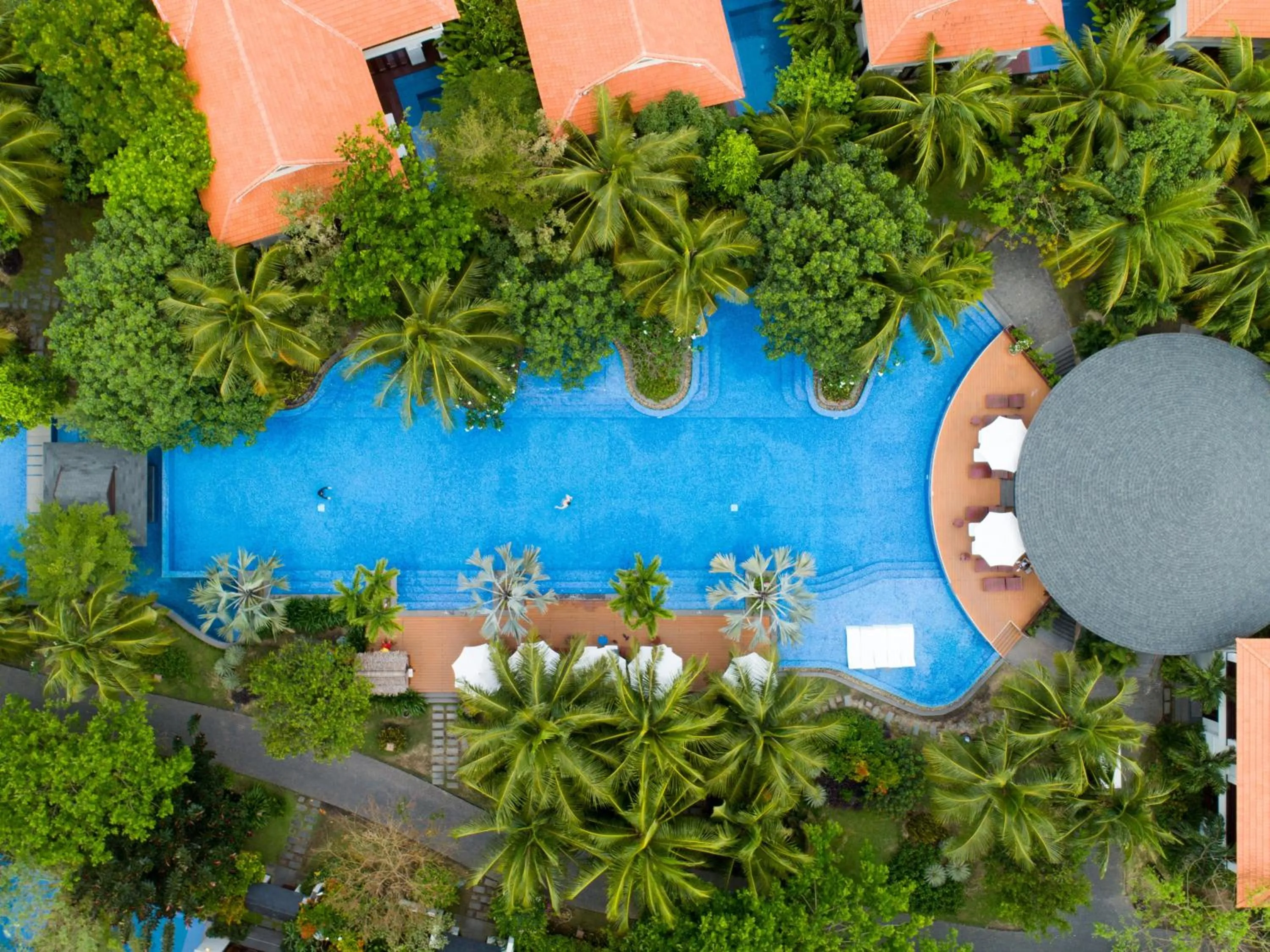 Pool view in Furama Resort Danang