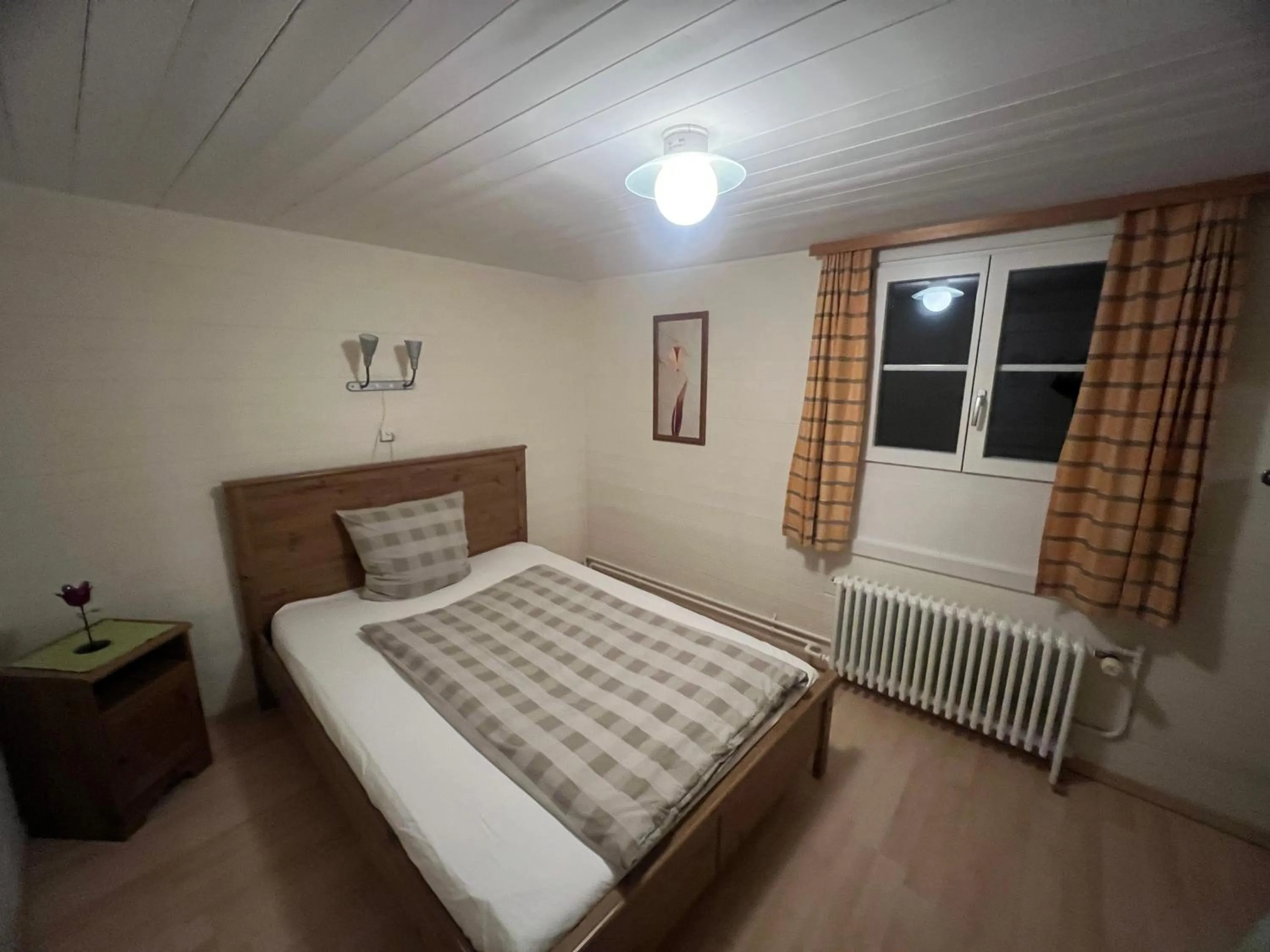 Bed in Hotel Steinbock