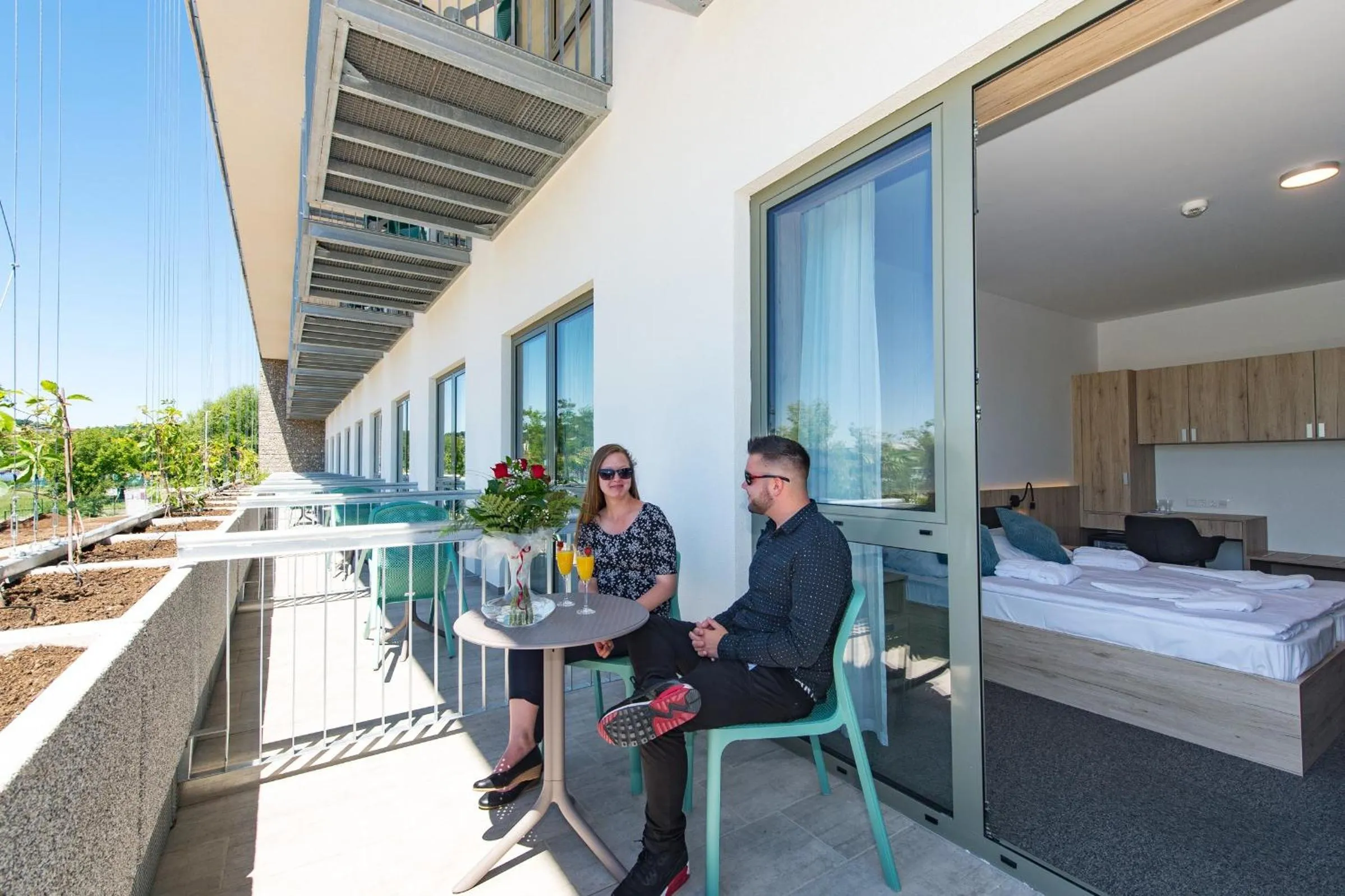 Balcony/Terrace in Akadémia Hotel