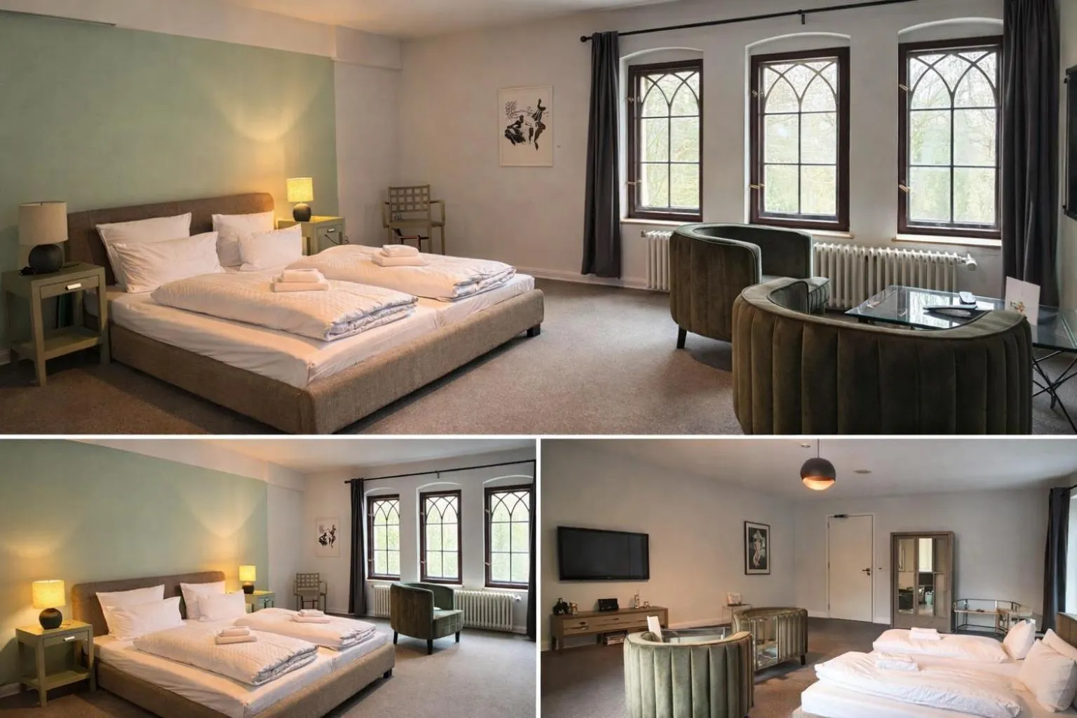 Bedroom, Bed in Romantik Hotel Schloss Reichenow