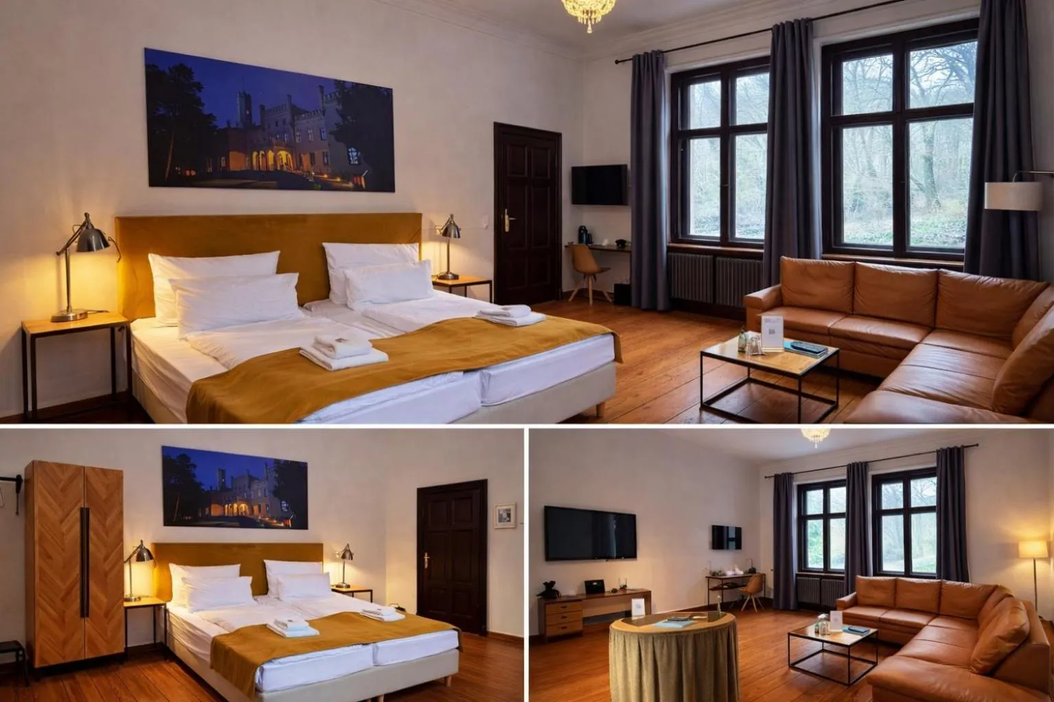 Bedroom, Bed in Romantik Hotel Schloss Reichenow