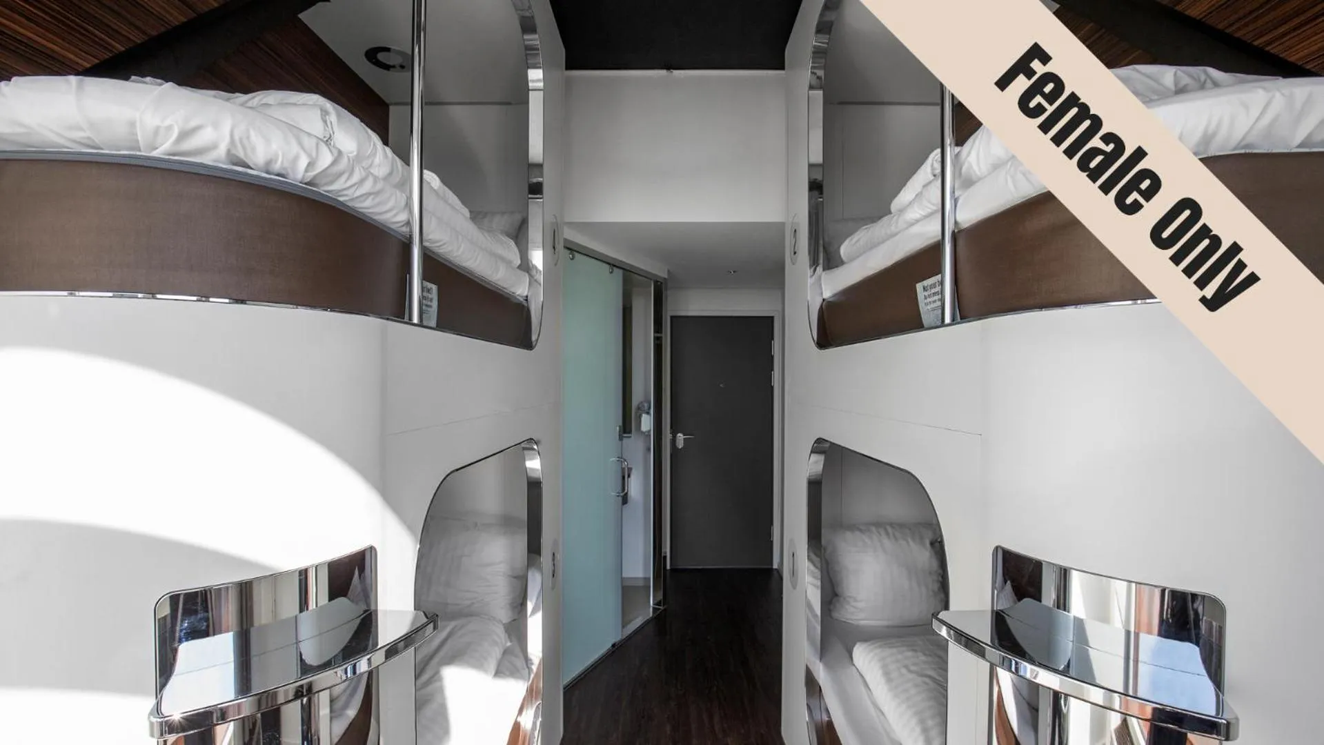 Photo of the whole room in Steel House Copenhagen