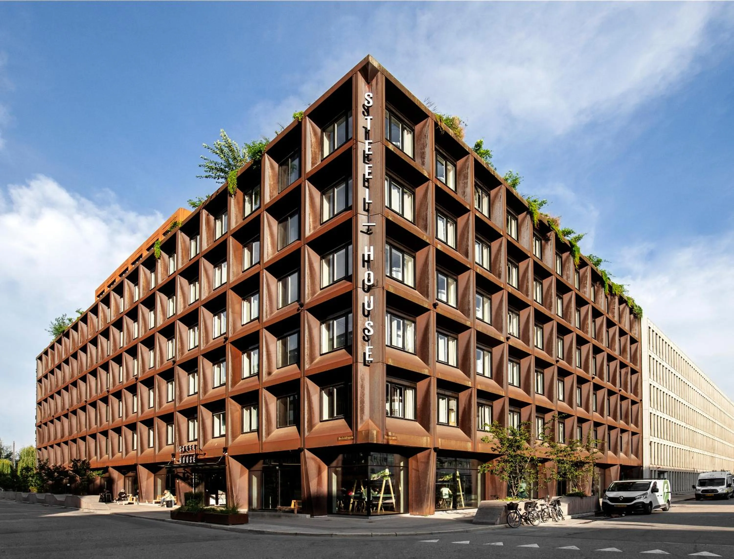 Property building in Steel House Copenhagen