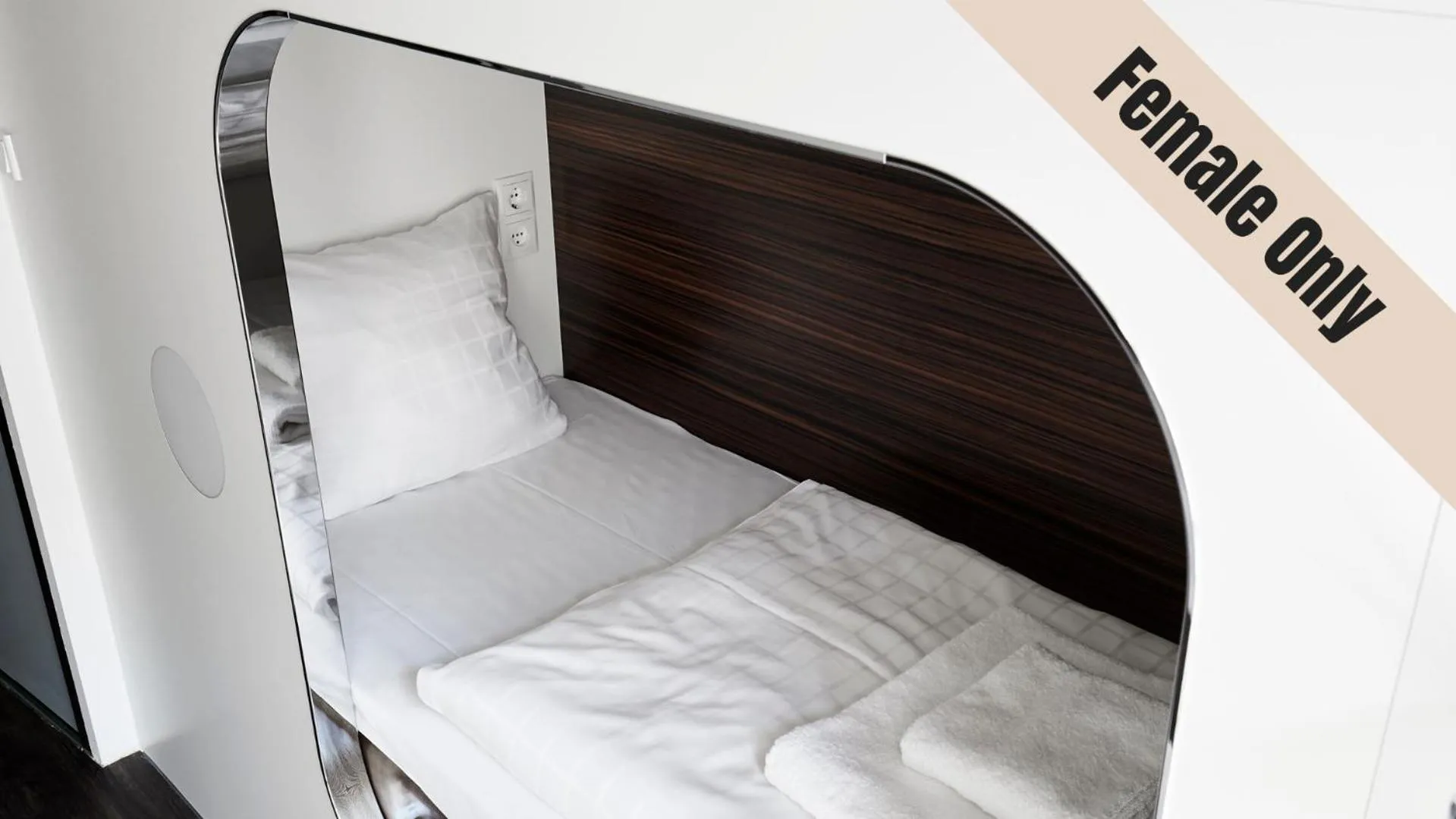 Bed in Steel House Copenhagen