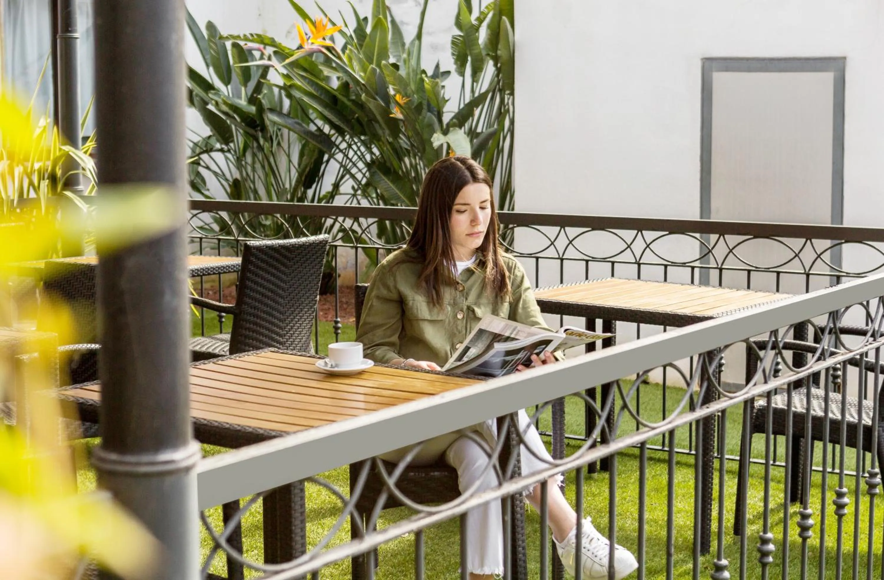 Garden in Hotel Domomea
