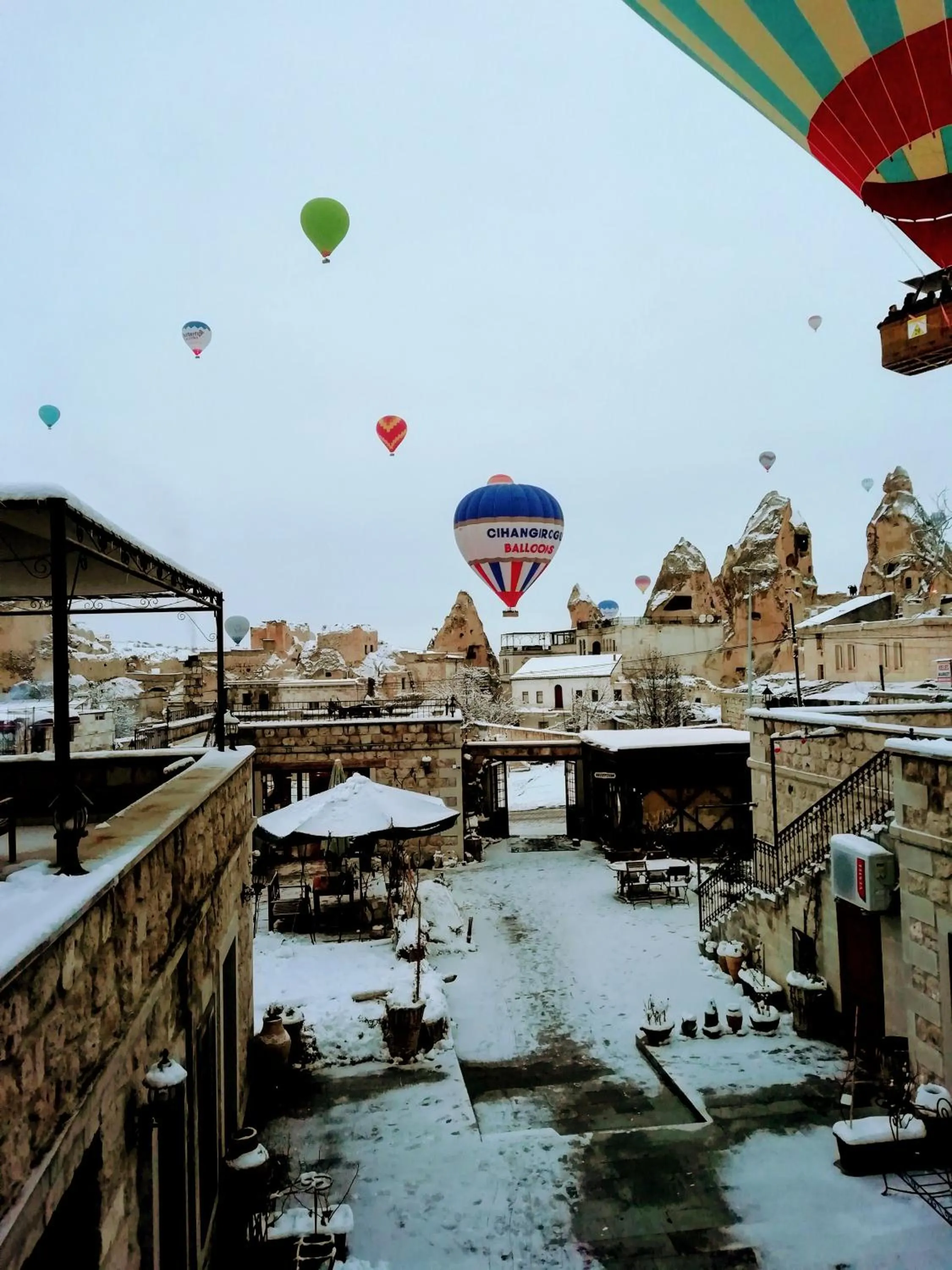 Balcony/Terrace in Guzide Cave Hotel