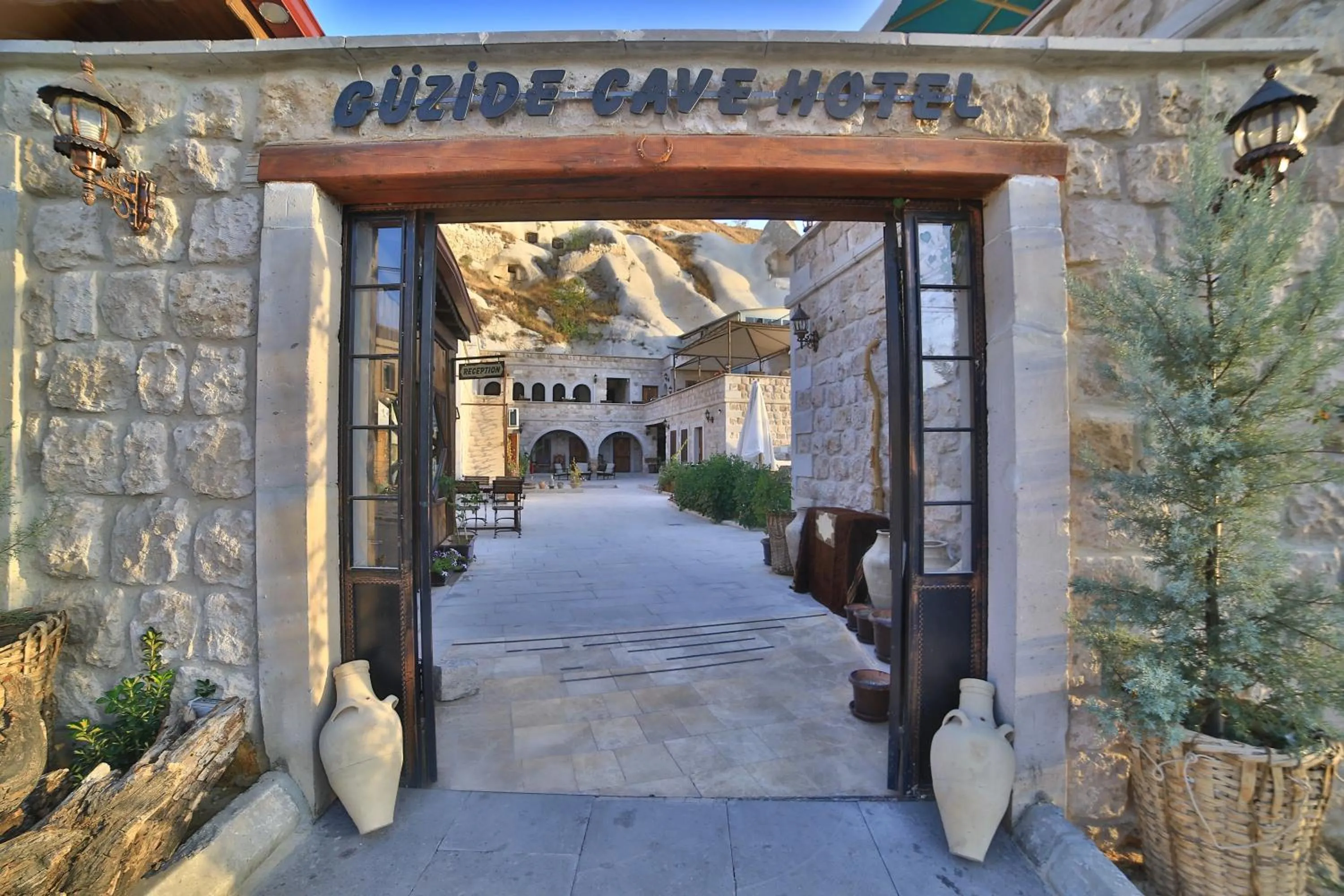 Facade/entrance in Guzide Cave Hotel