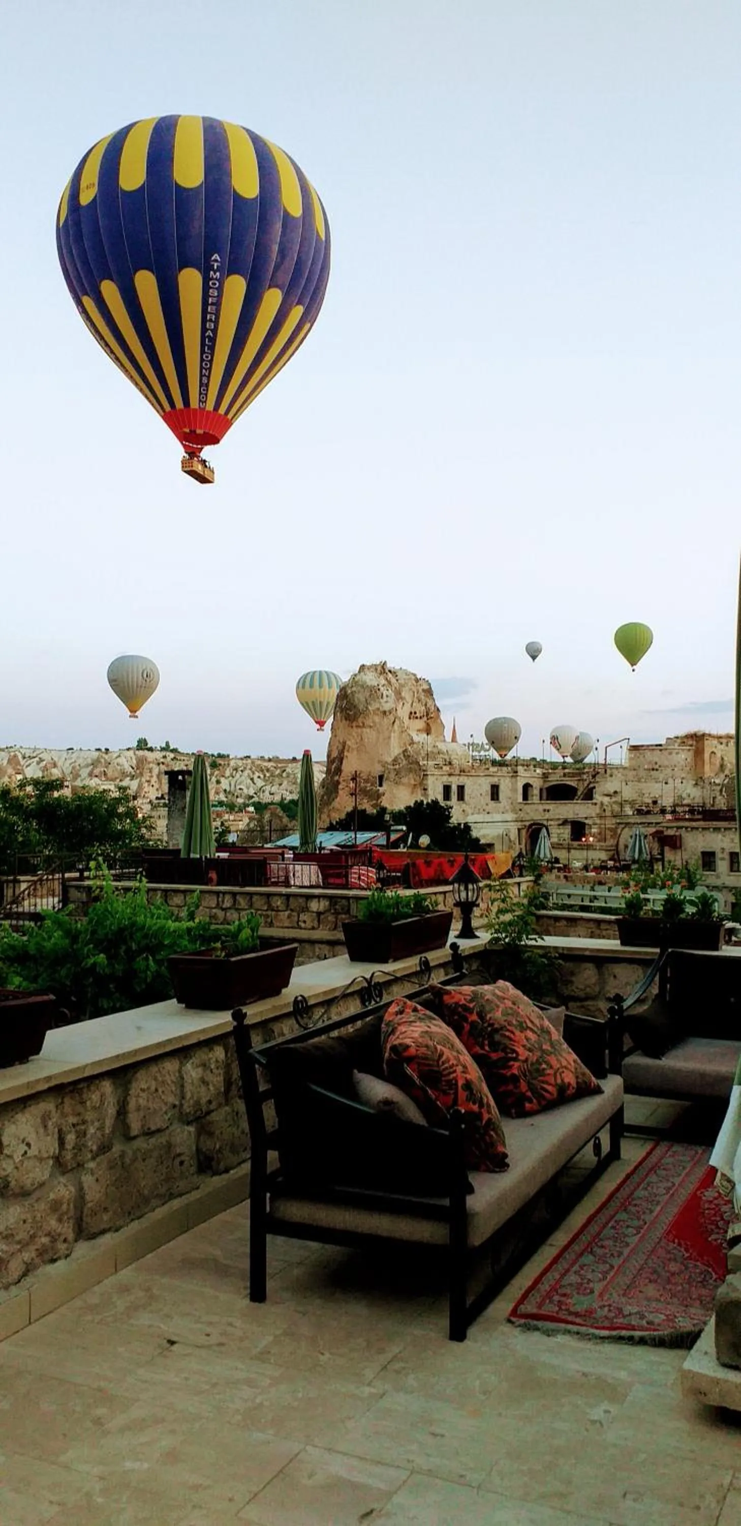 Balcony/Terrace in Guzide Cave Hotel