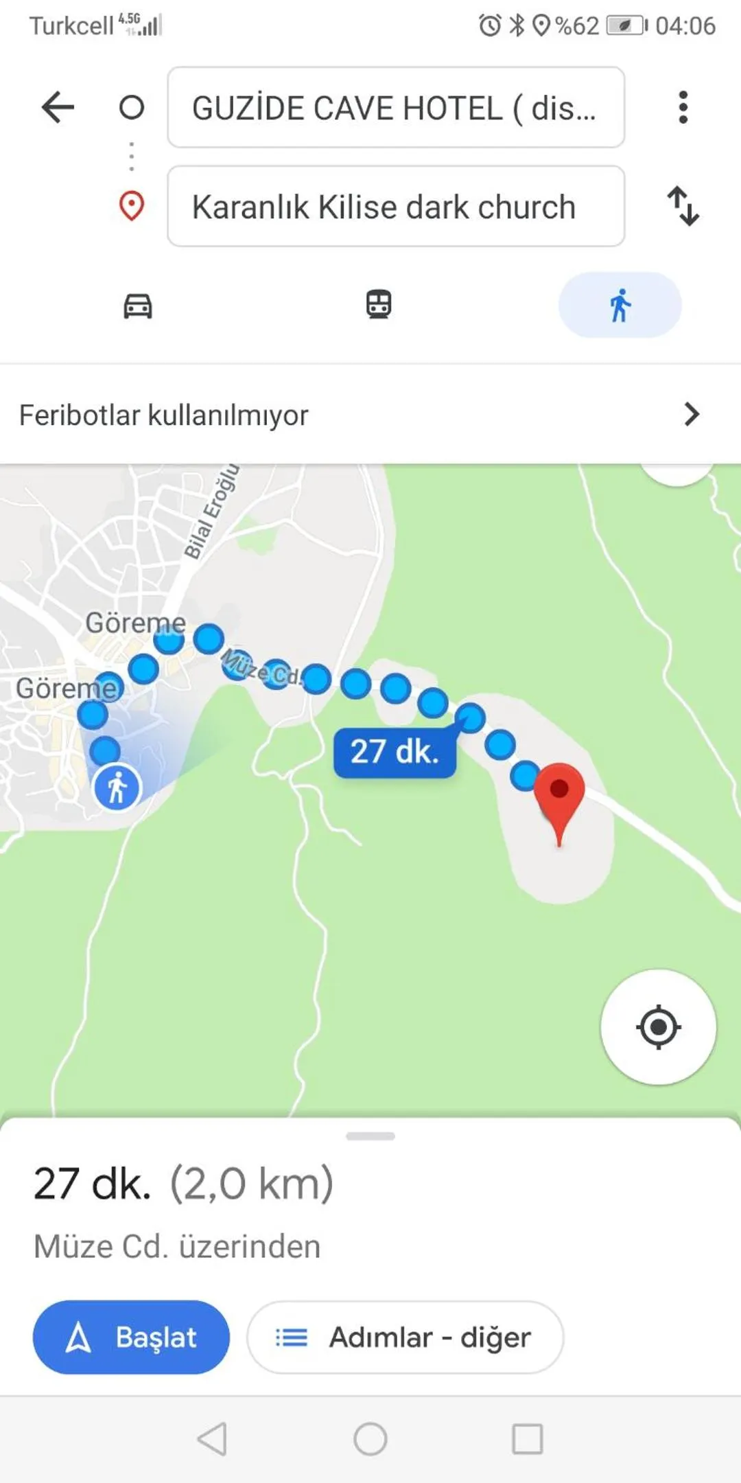 Area and facilities in Guzide Cave Hotel