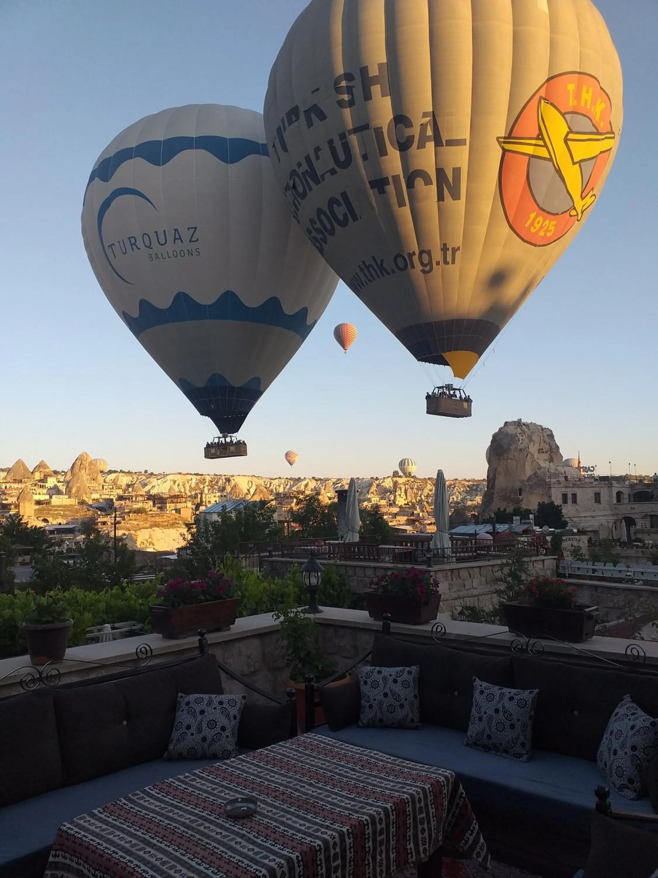 Patio in Guzide Cave Hotel