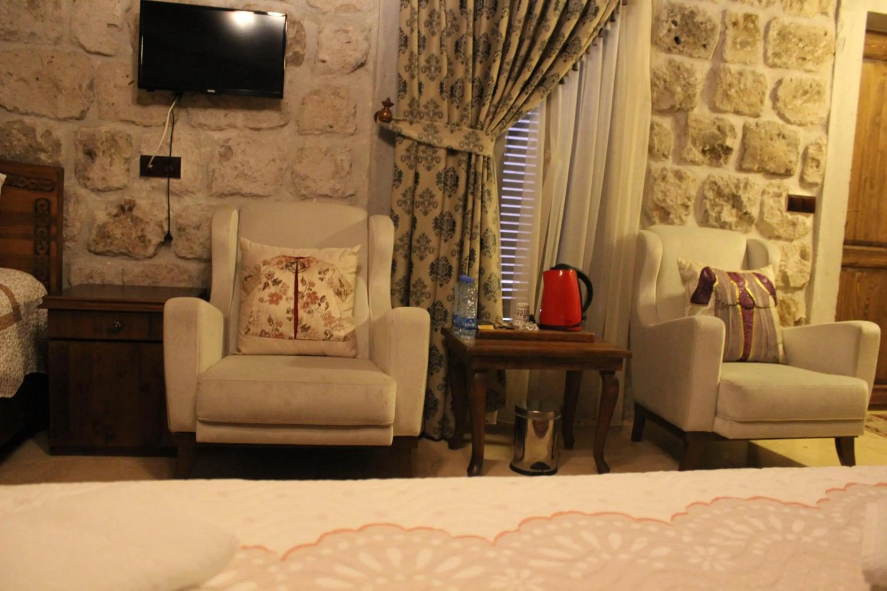 Seating area in Guzide Cave Hotel