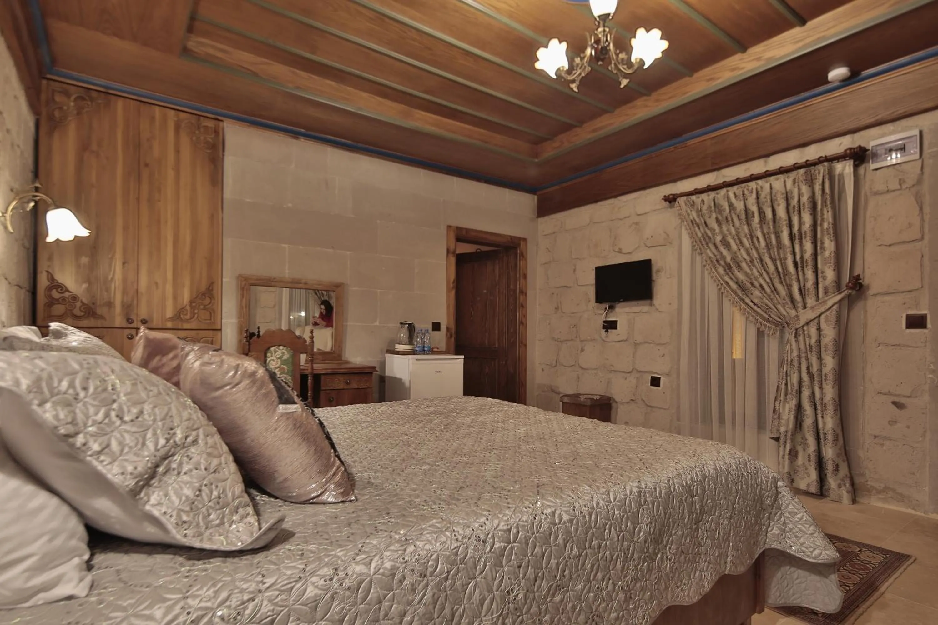 Bed in Guzide Cave Hotel