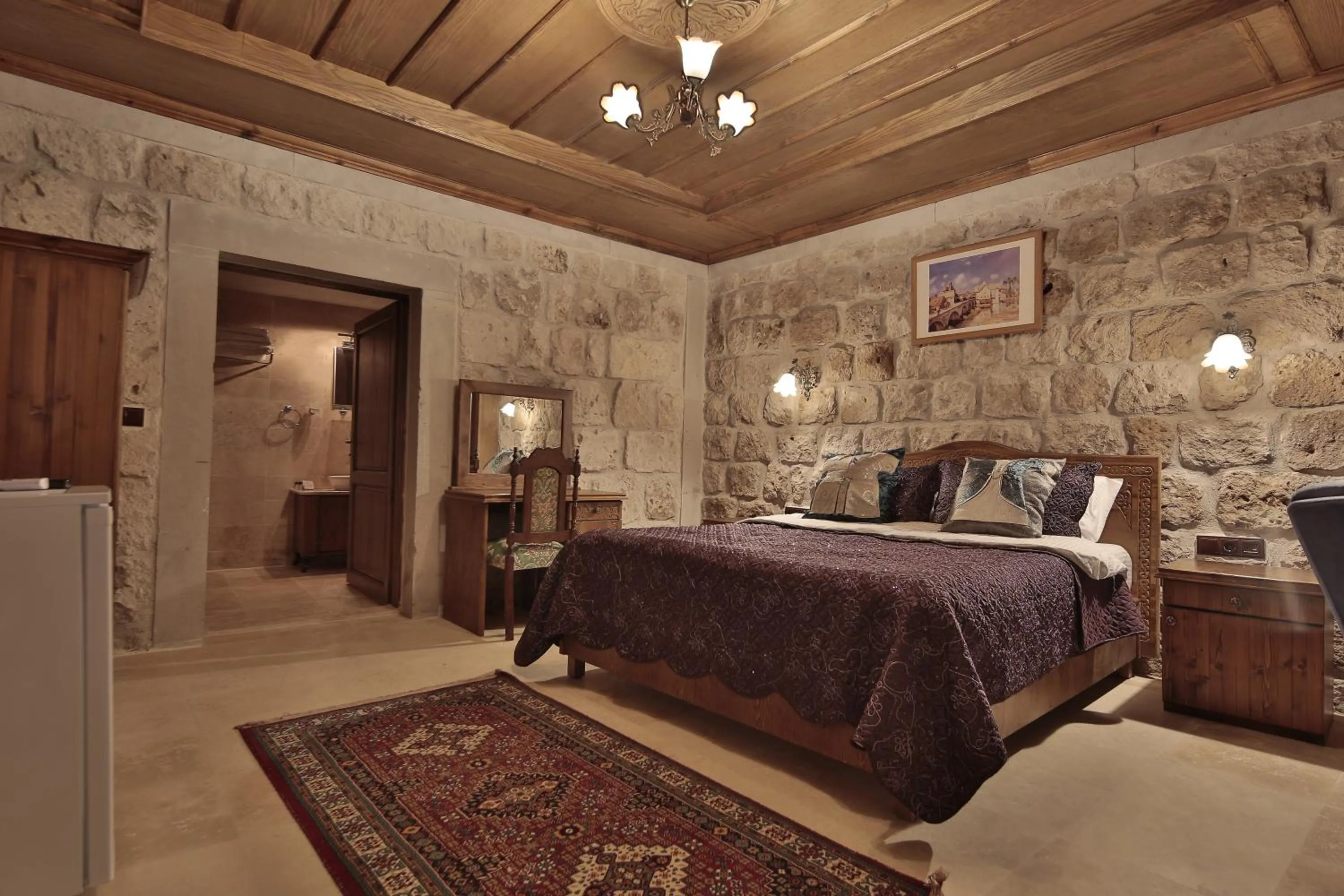 Bed in Guzide Cave Hotel
