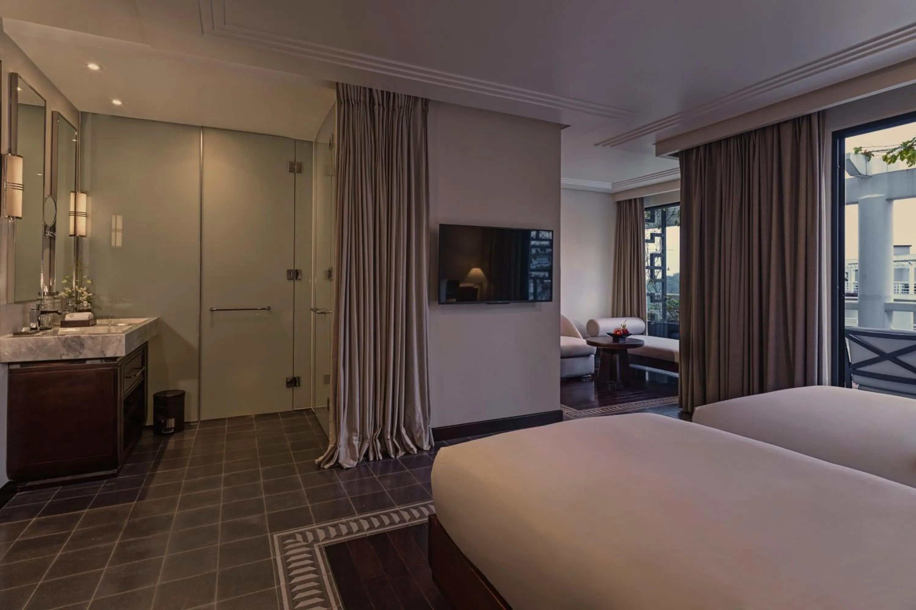 Bedroom, Bed in Azerai La Residence, Hue