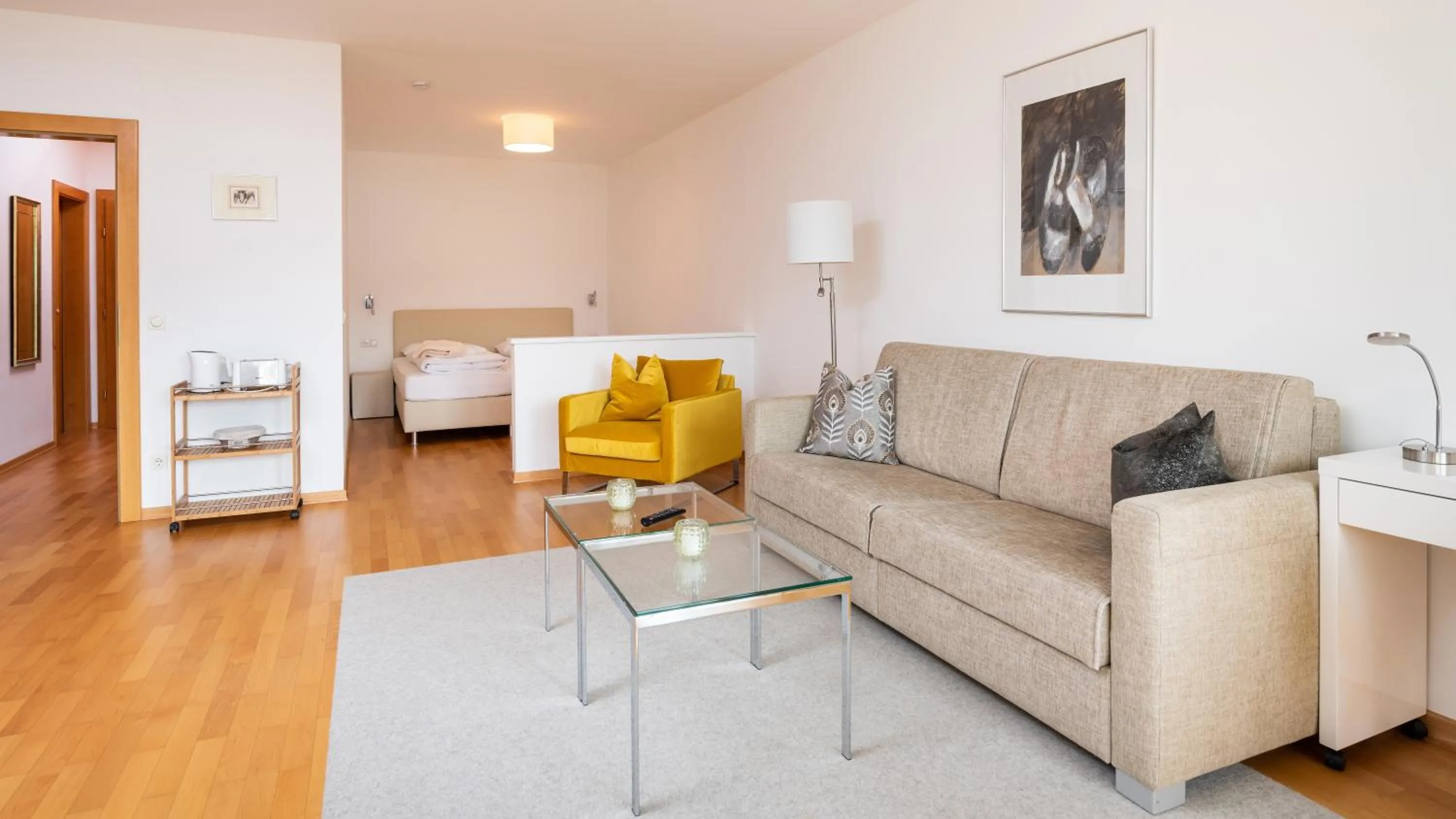 Bed in Werzer Strandcasino Hotel