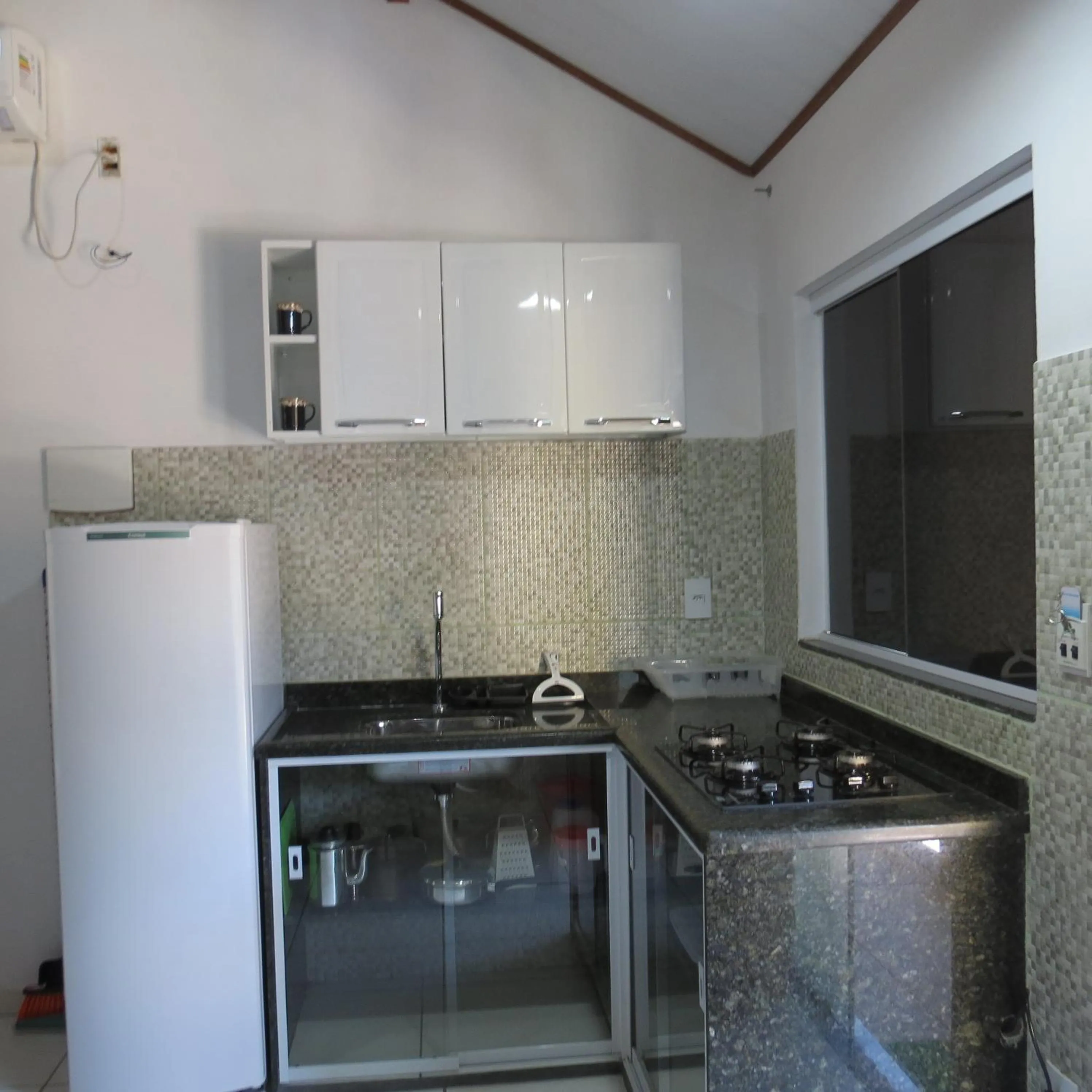 Kitchen or kitchenette in Recanto da Ilha