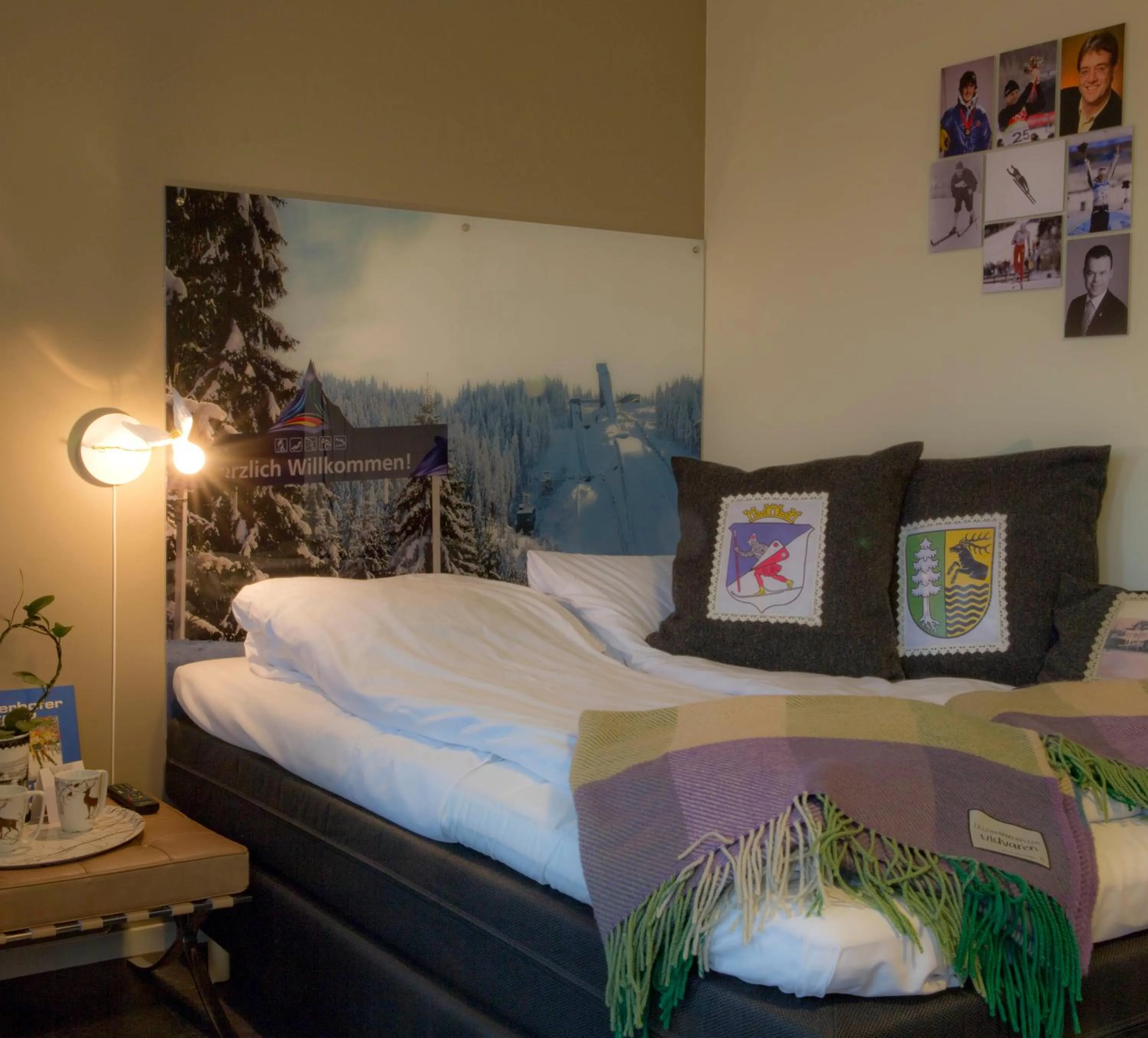 Bedroom, Bed in Lillehammer Stasjonen Hotel