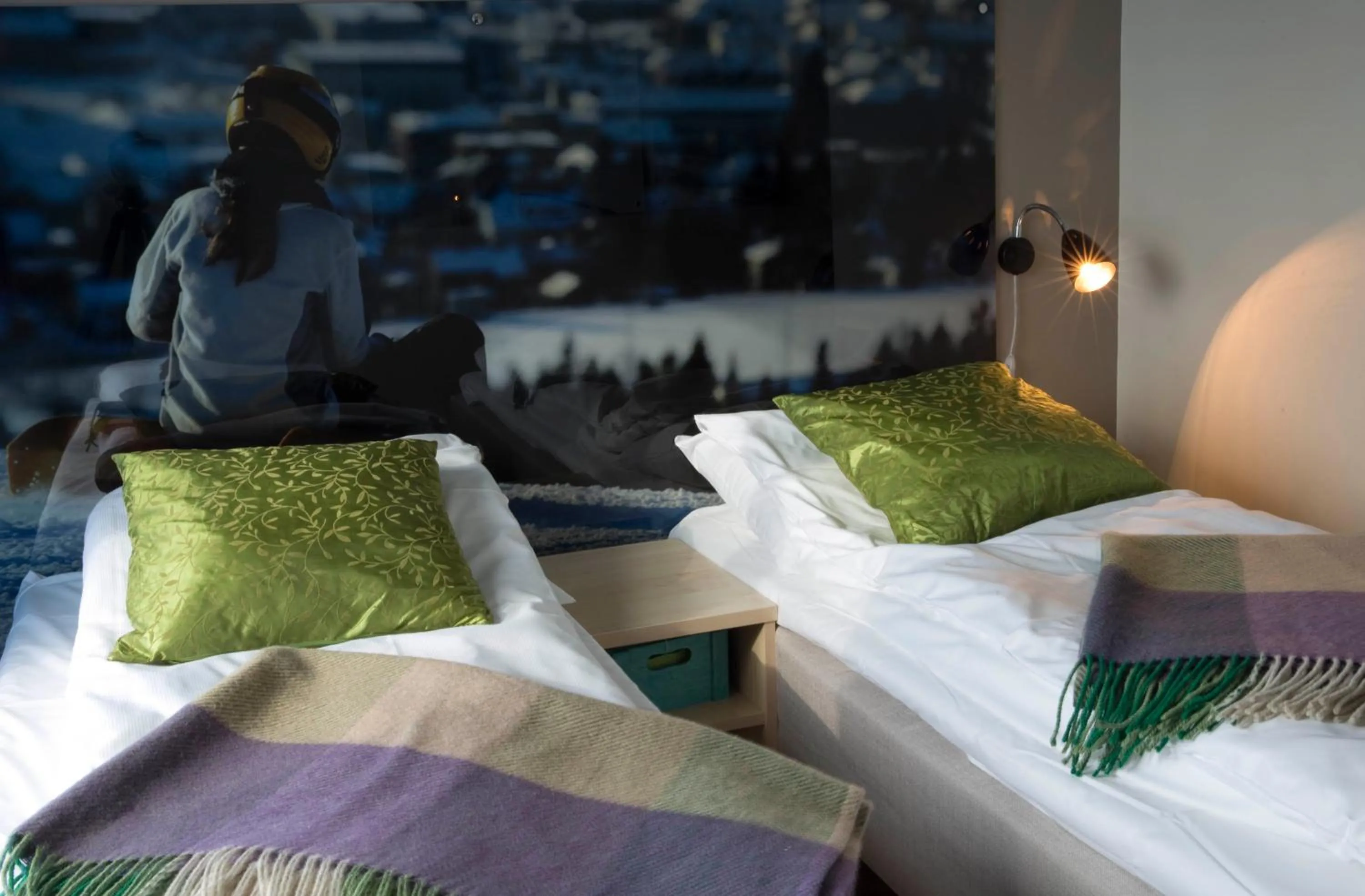 Bed in Lillehammer Stasjonen Hotel