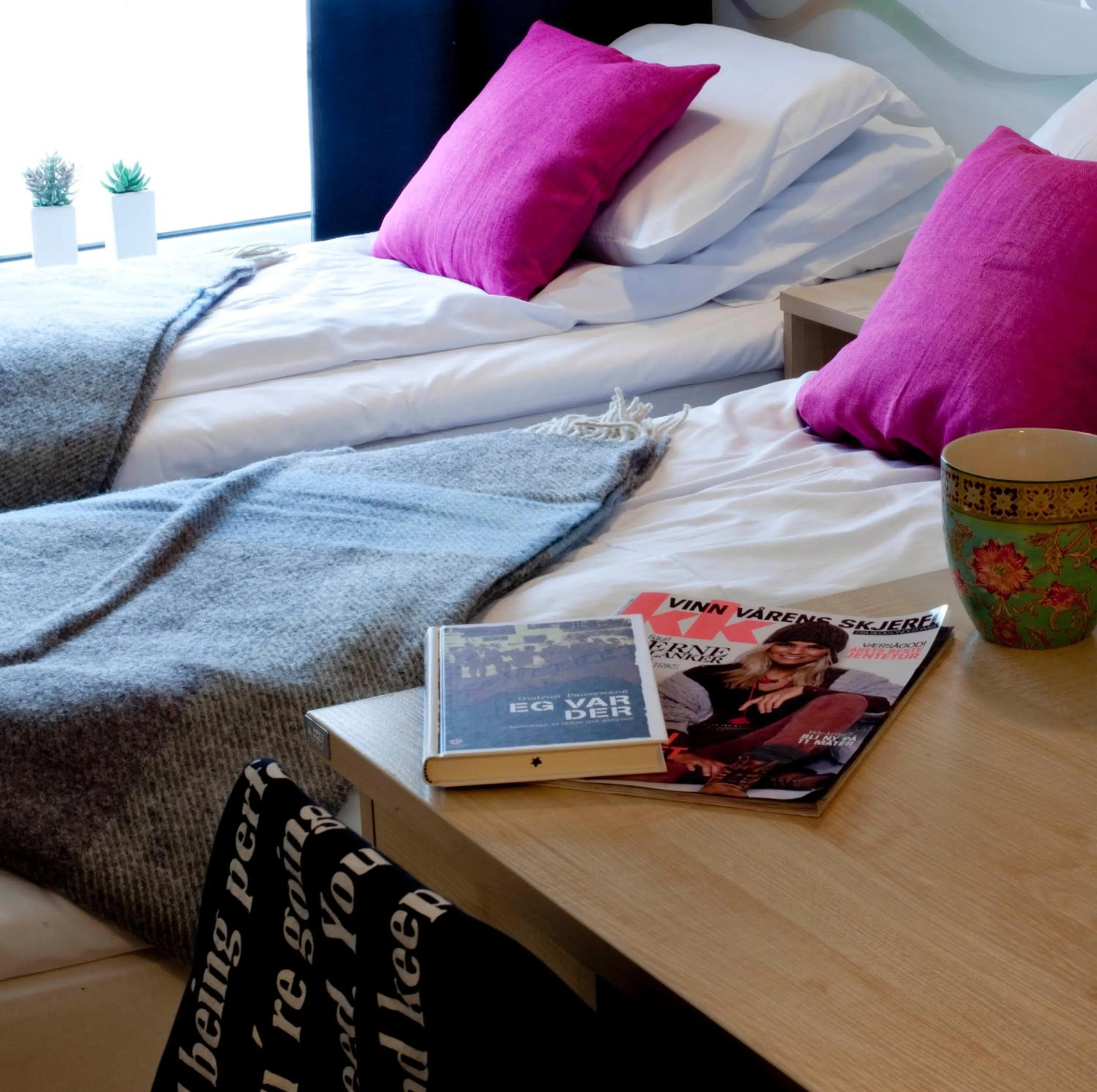 Bed in Lillehammer Stasjonen Hotel