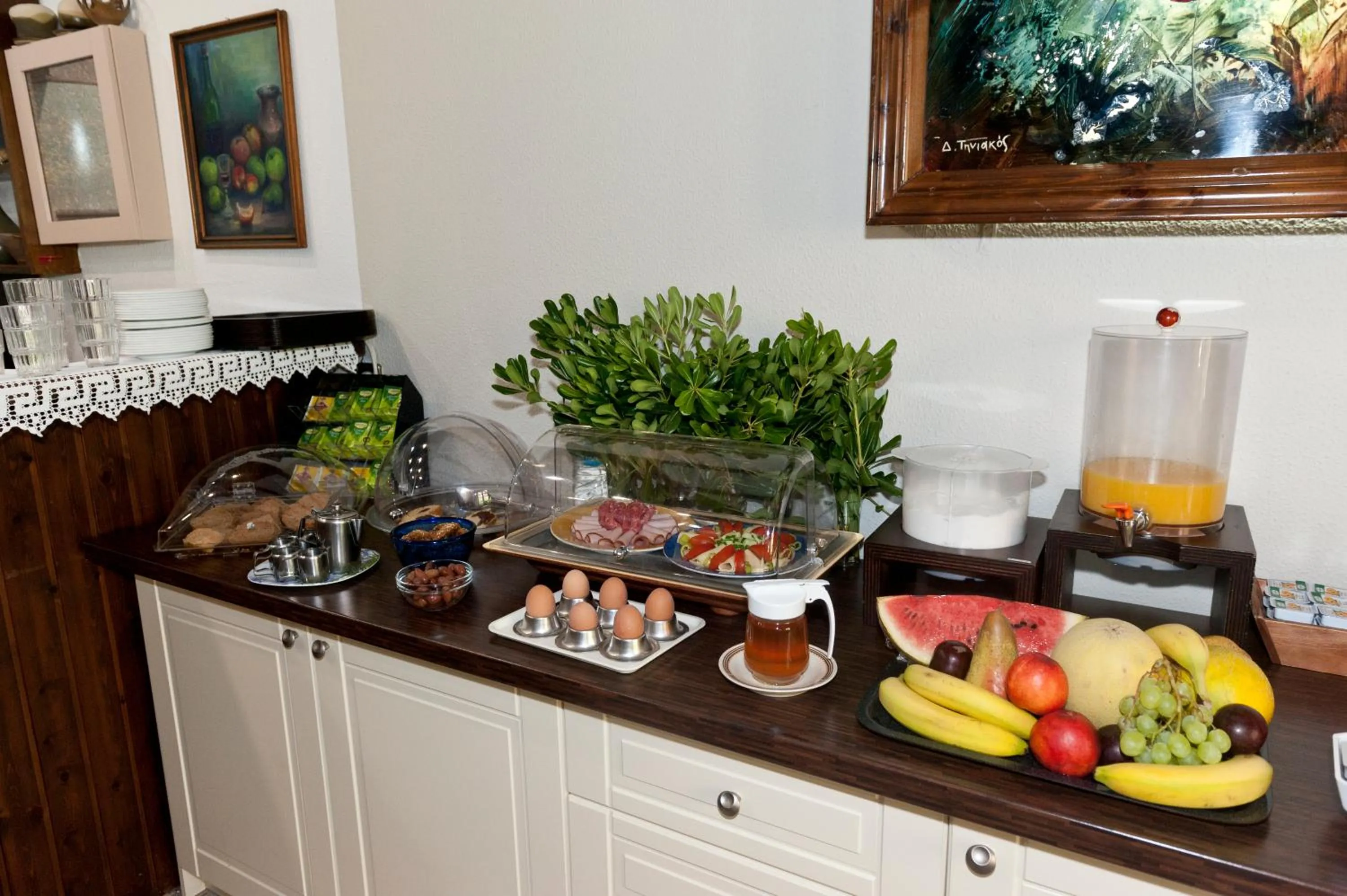 Buffet breakfast in Pegasus Hotel