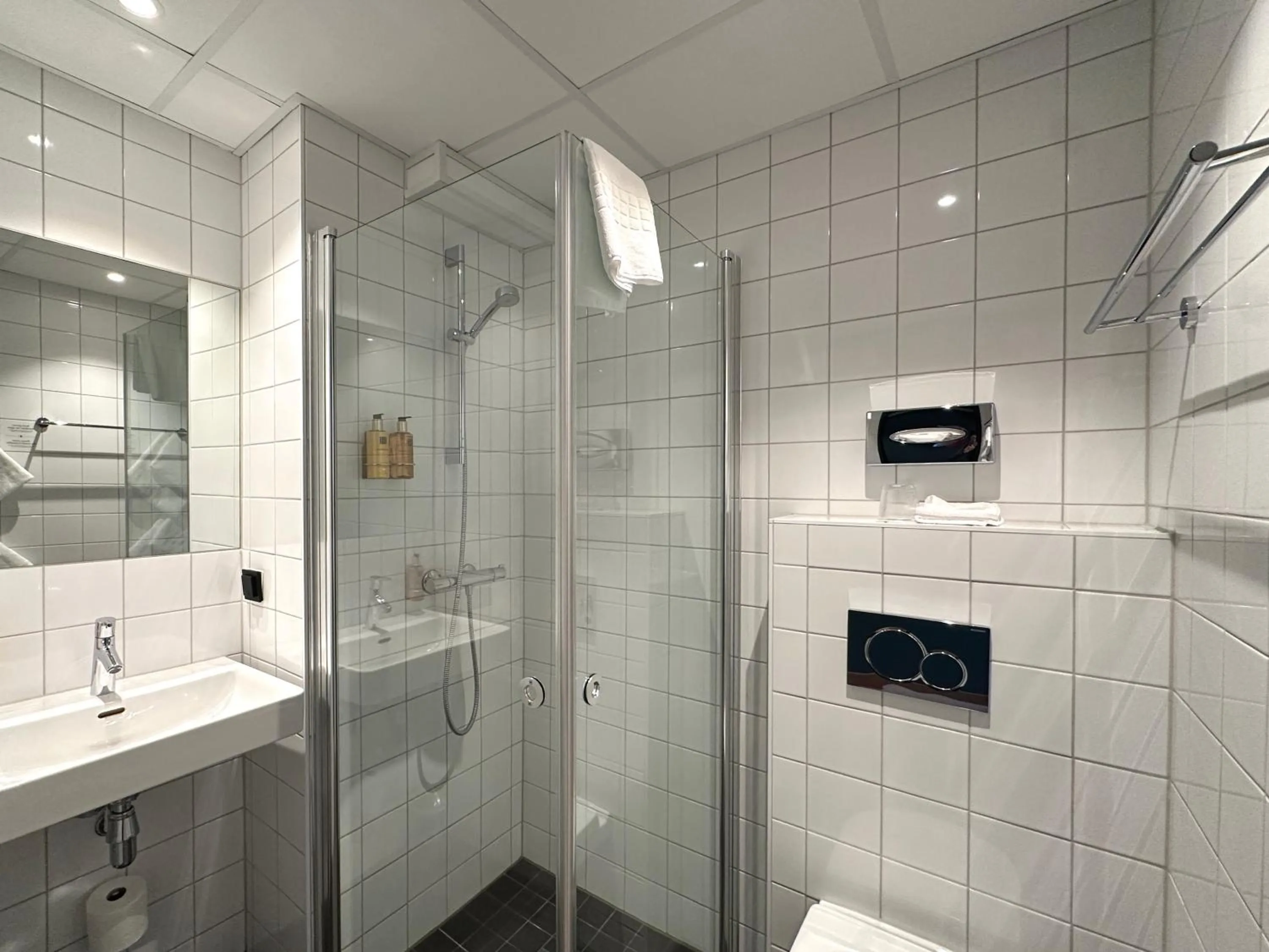 Shower in Hotell Bondeheimen