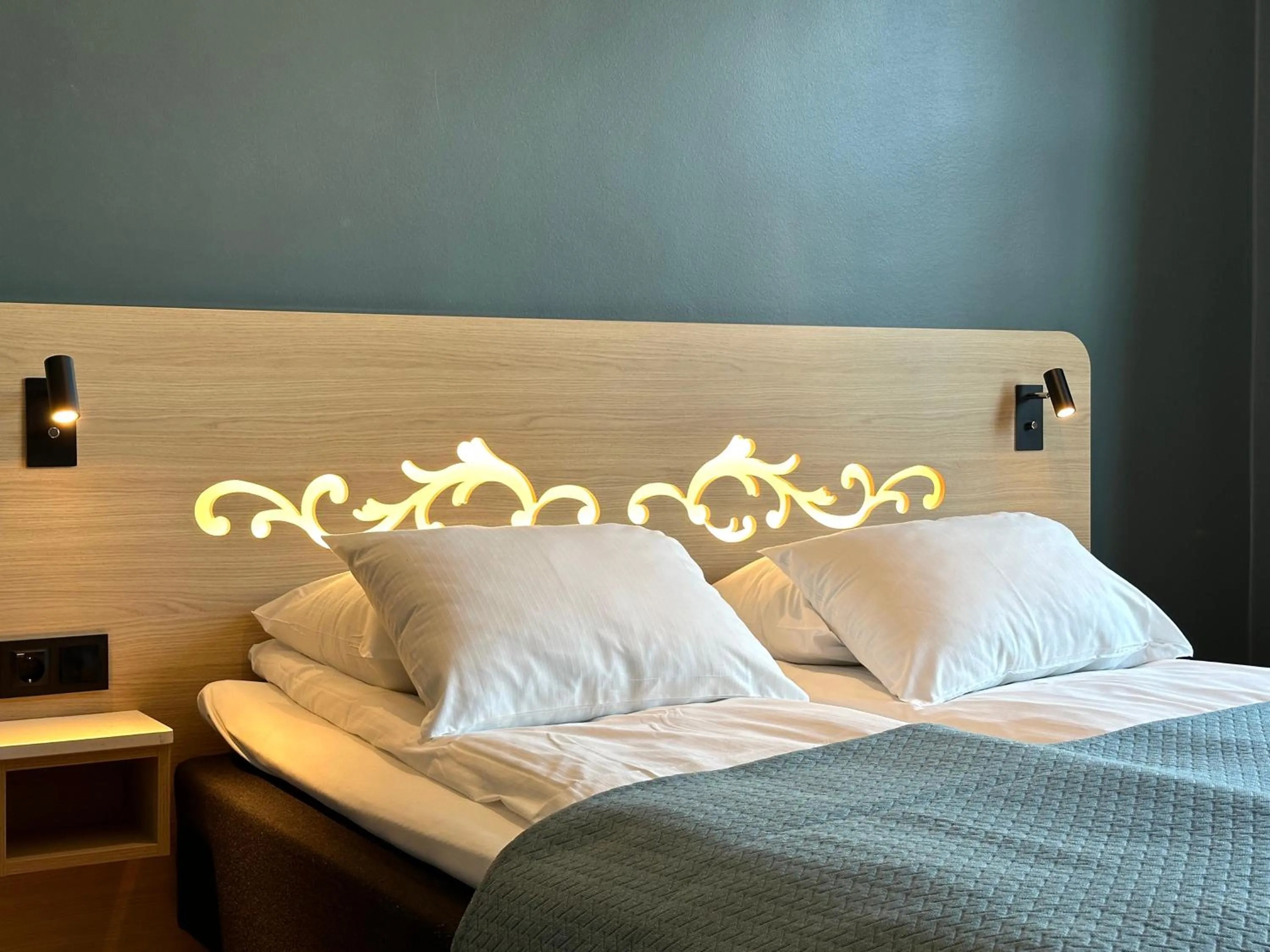 Bed in Hotell Bondeheimen