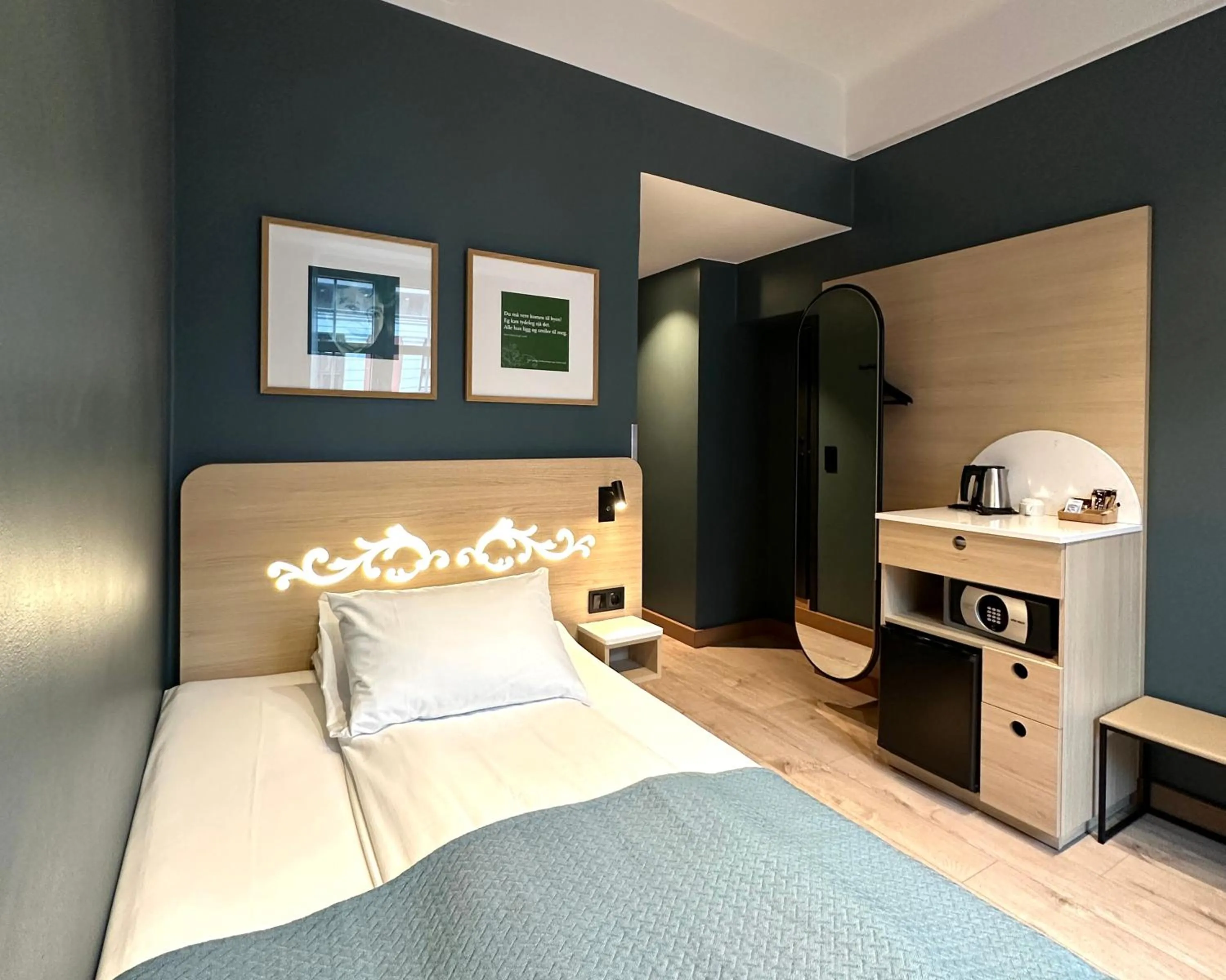 Bed in Hotell Bondeheimen