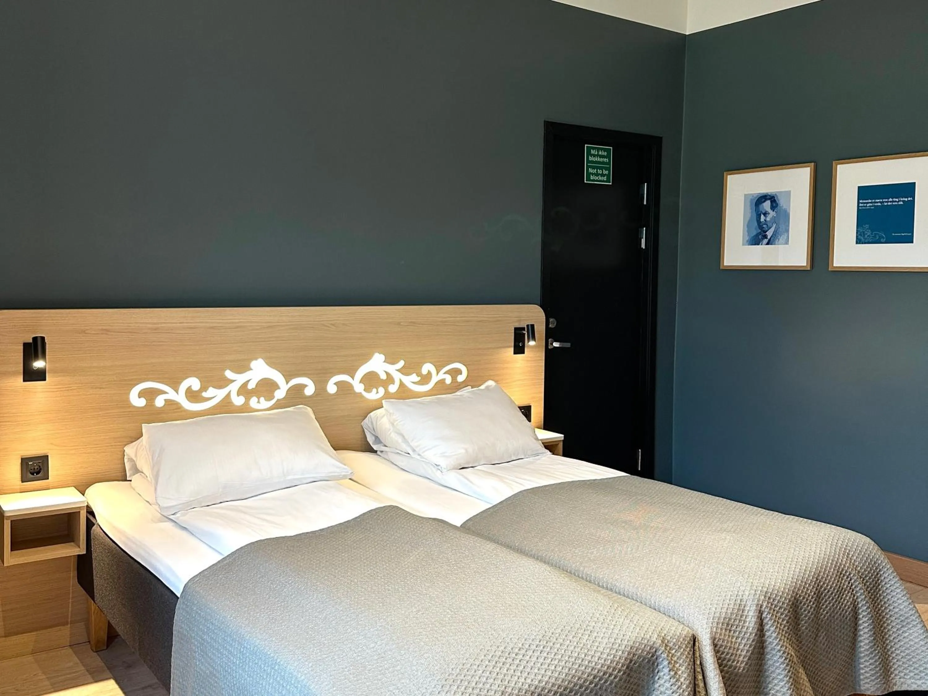 Bed in Hotell Bondeheimen