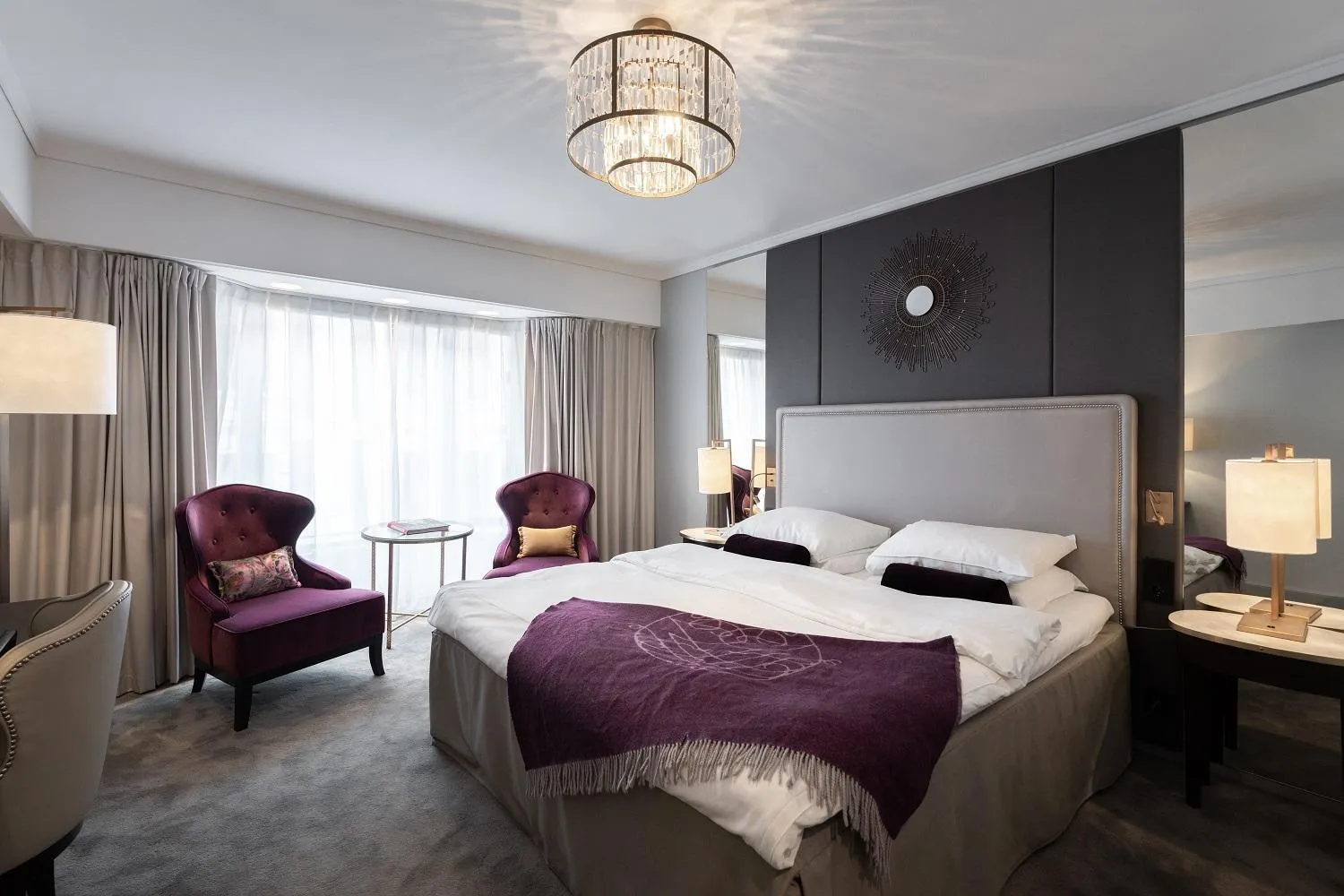 Bed in Grand Hotel Oslo