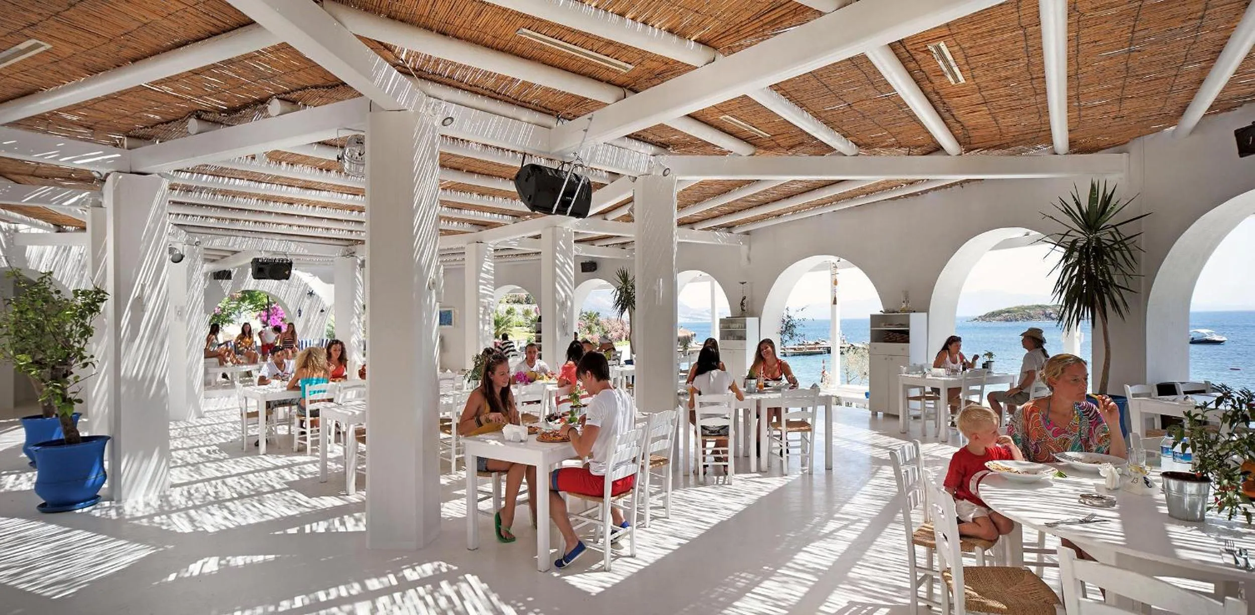 People in Sianji Well-Being Resort