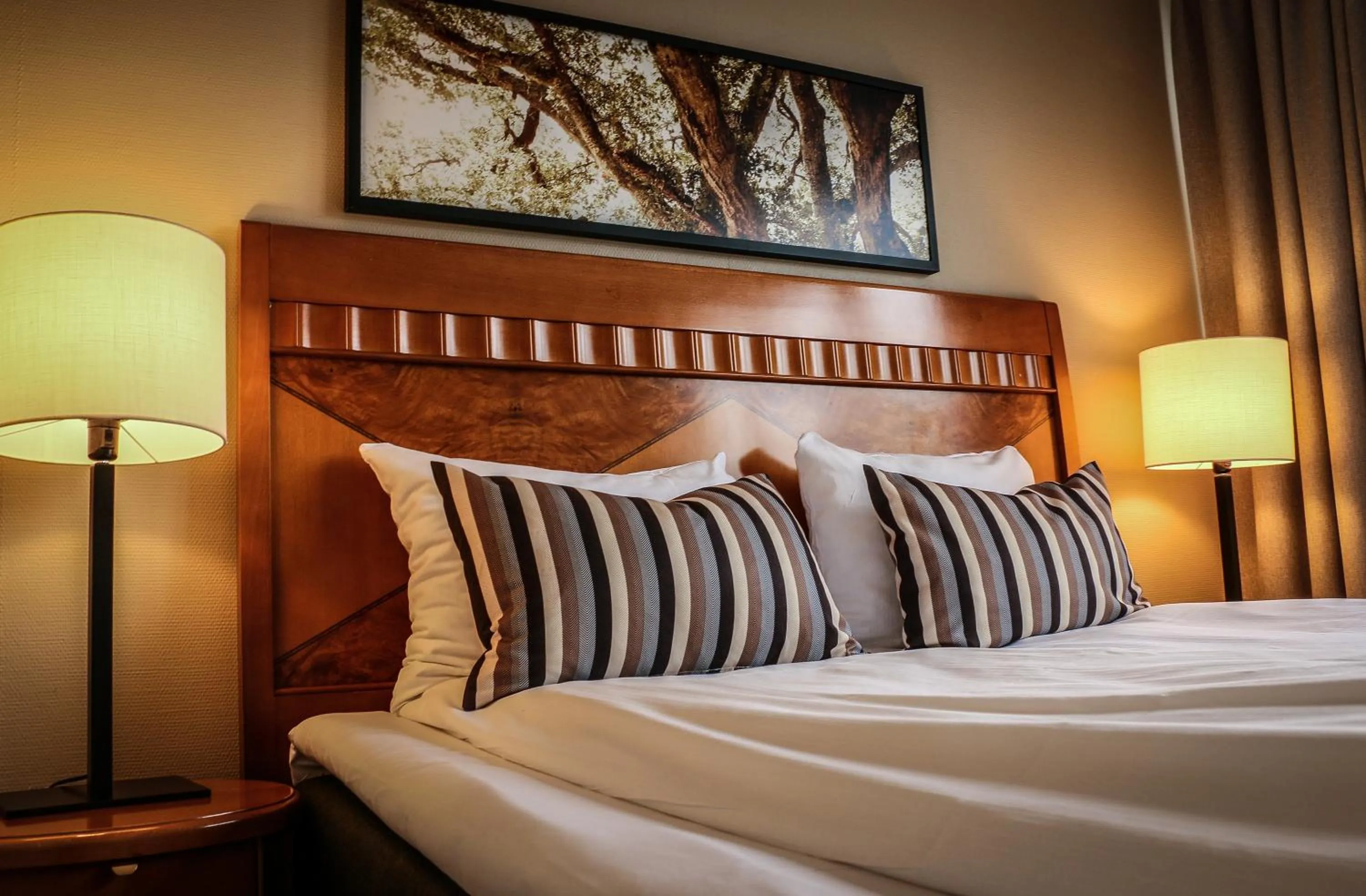 Bed in First Hotel Millennium